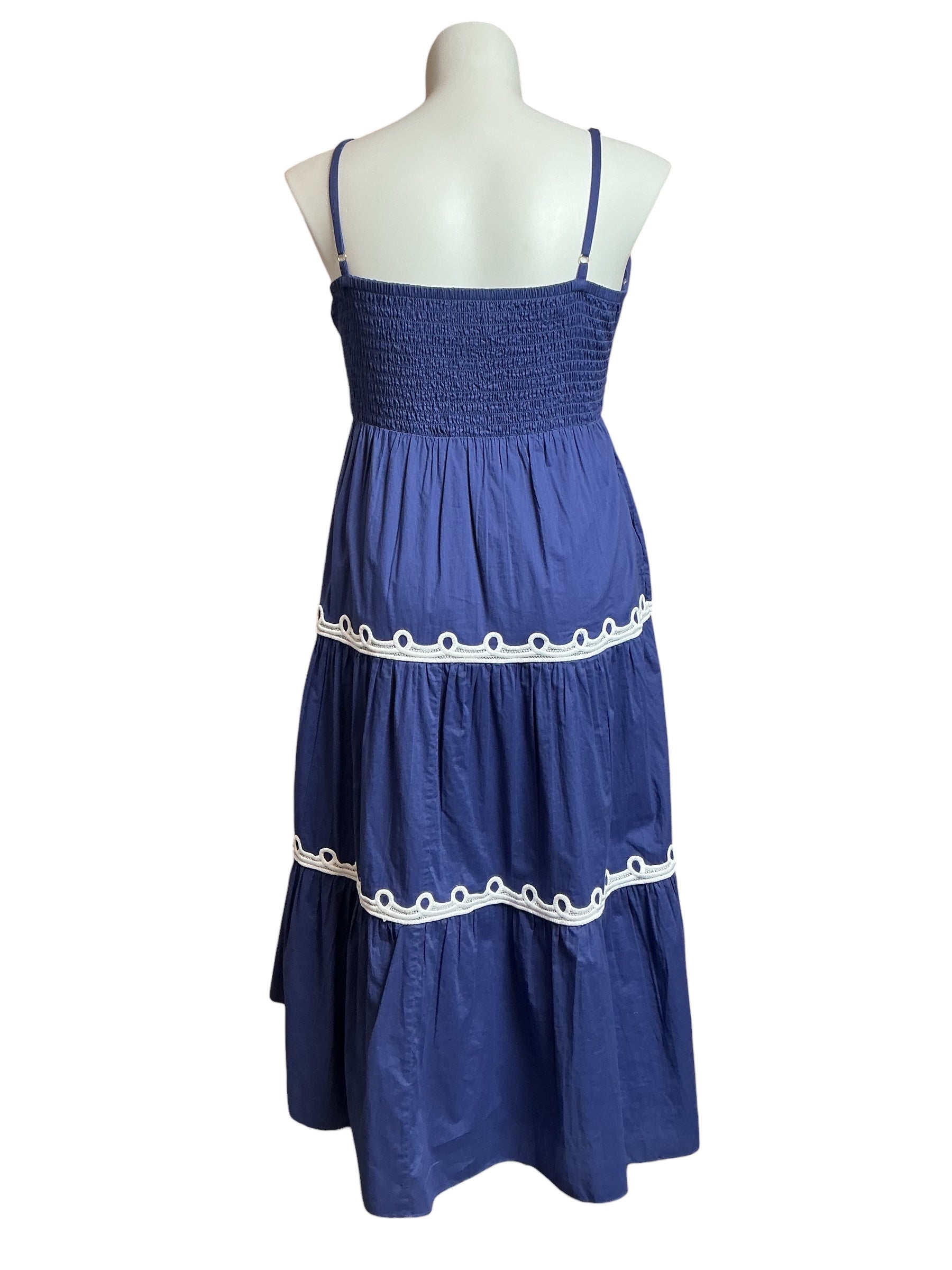 Lilly Pulitzer NWT Zanna Cotton Midi Dress Sapphire Pool - Size 14