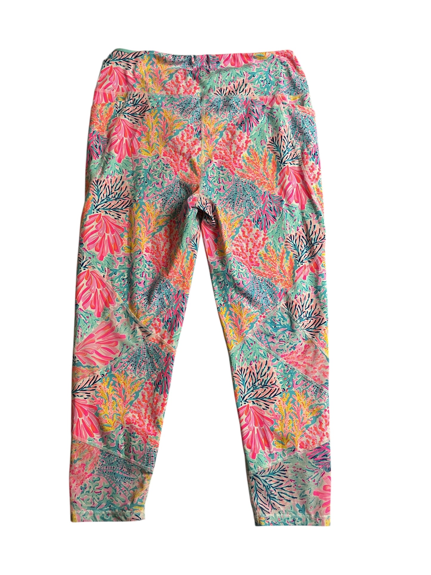 Lilly Pulitzer Weekender High Rise Midi Legging Multi Splashdance - Size XL