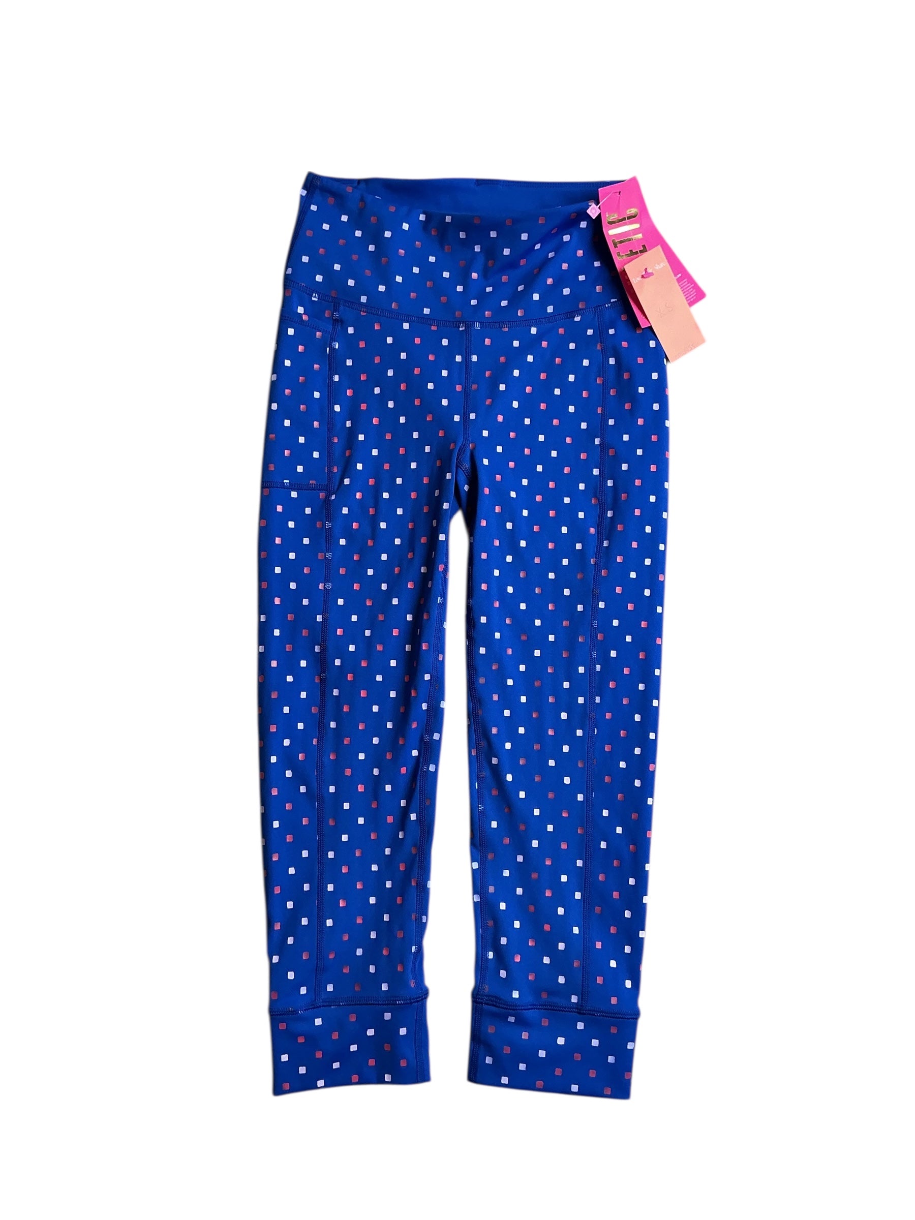 Lilly Pulitzer NWT Weekender High Rise Borealis Blue Lilly Squared Luxletic - Size XS