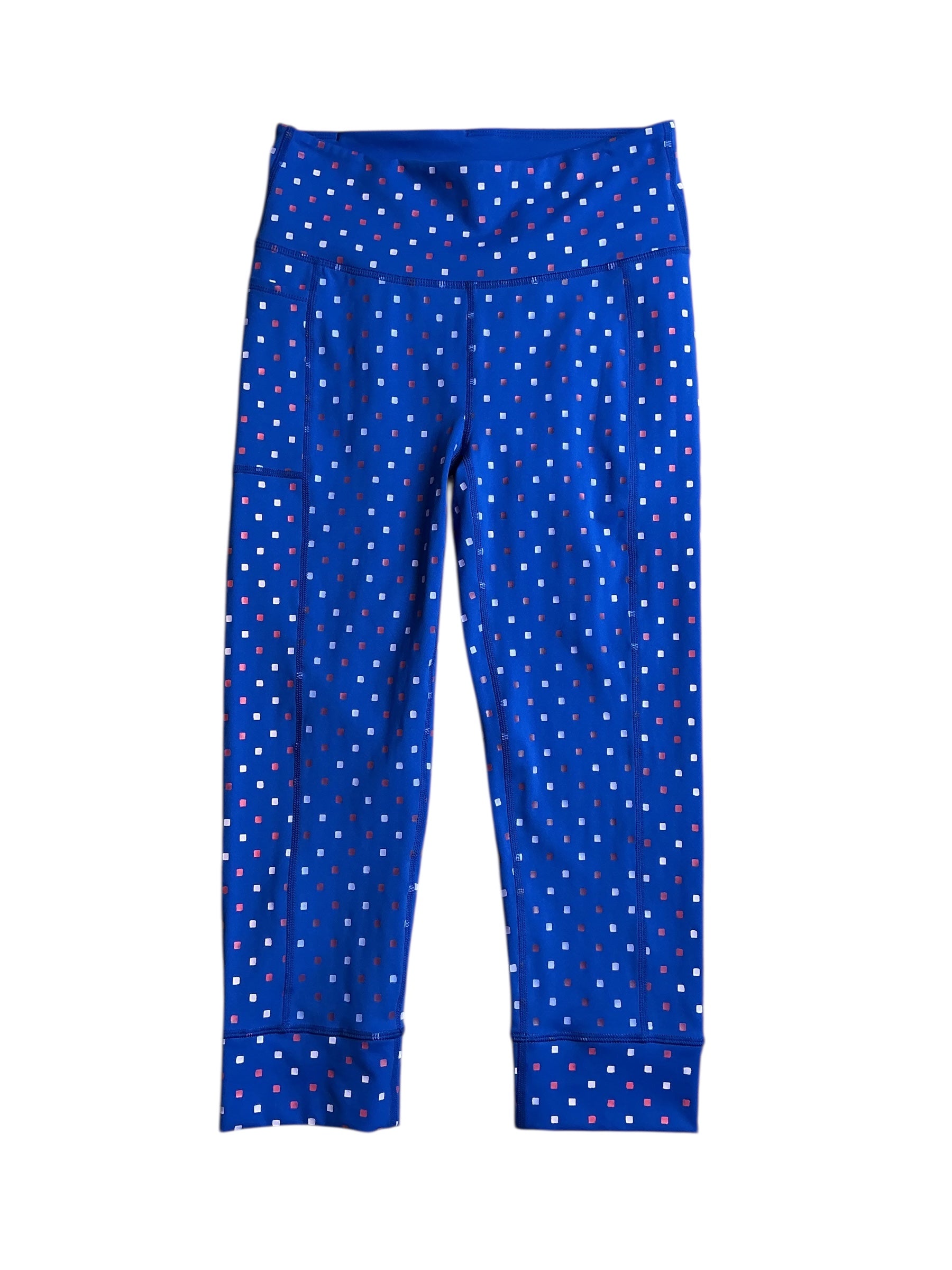 Lilly Pulitzer NWT Weekender High Rise Borealis Blue Lilly Squared Luxletic - Size S
