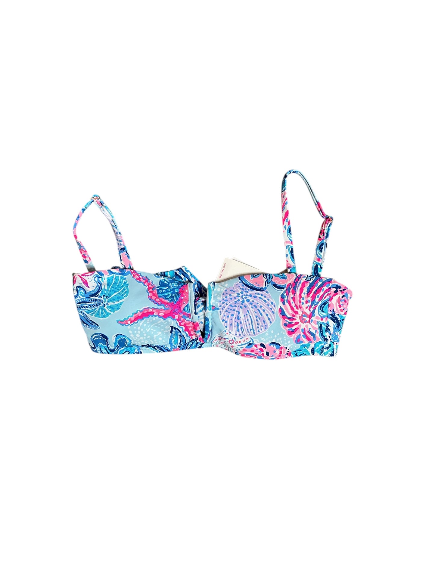 Lilly Pulitzer NWT Candy Bikini Top Multi Bahamas Beachcomber - Size 8