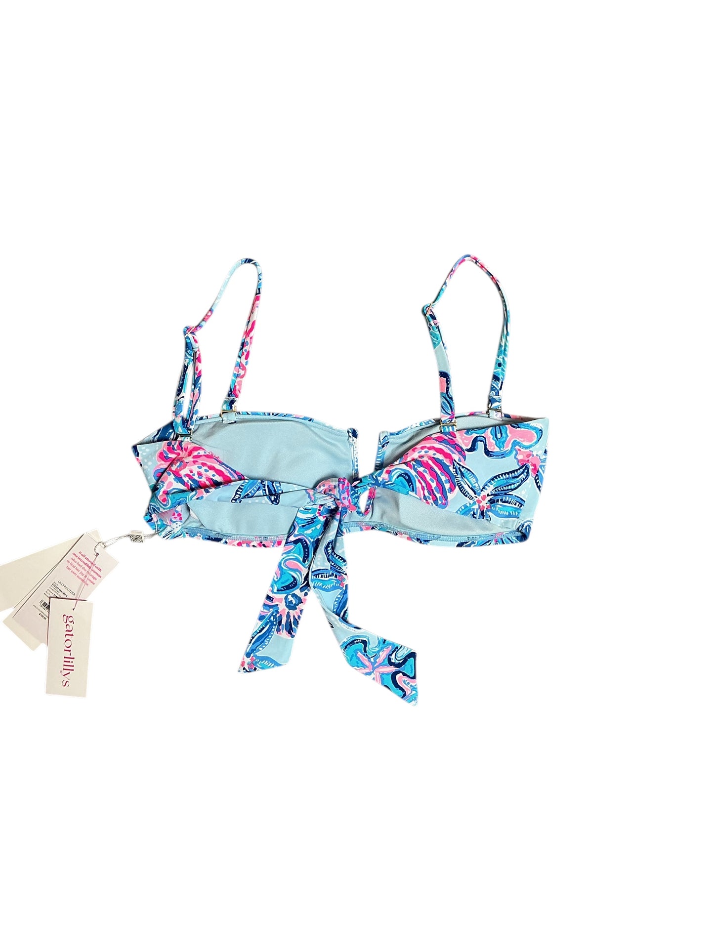 Lilly Pulitzer NWT Candy Bikini Top Multi Bahamas Beachcomber - Size 8