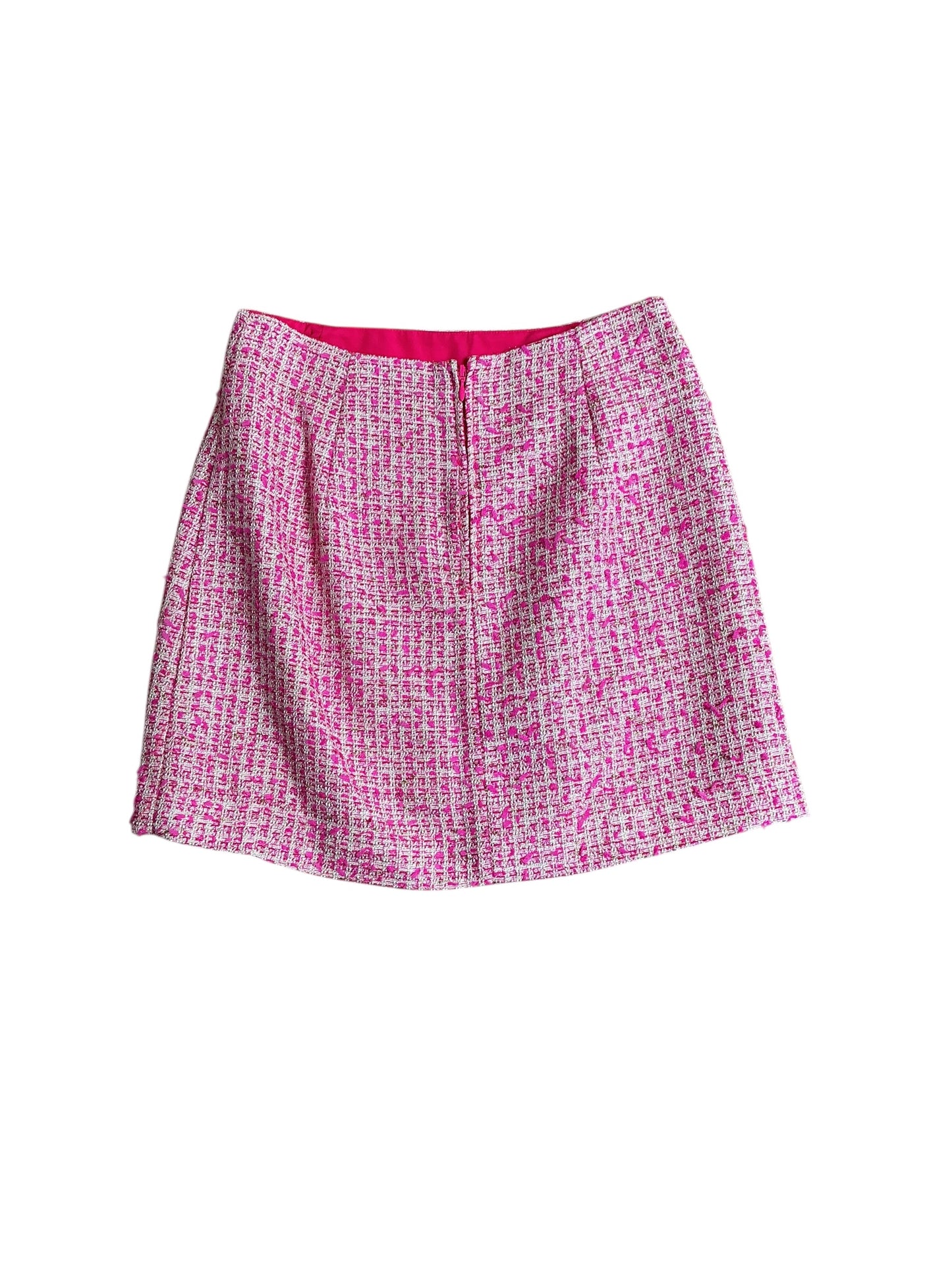 Lilly Pulitzer Kels Mini Skirt Pink Palms Fantasy Boucle - Size 0