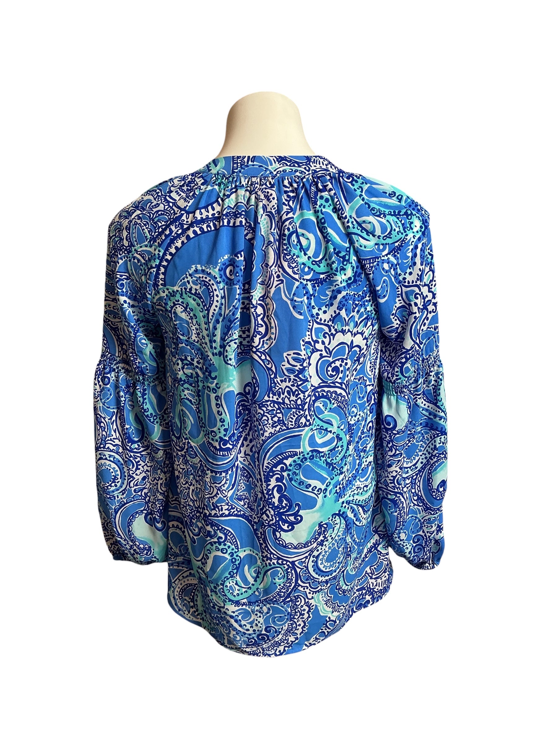 Lilly Pulitzer NWT Anela Top Coastal Blue - Size XS