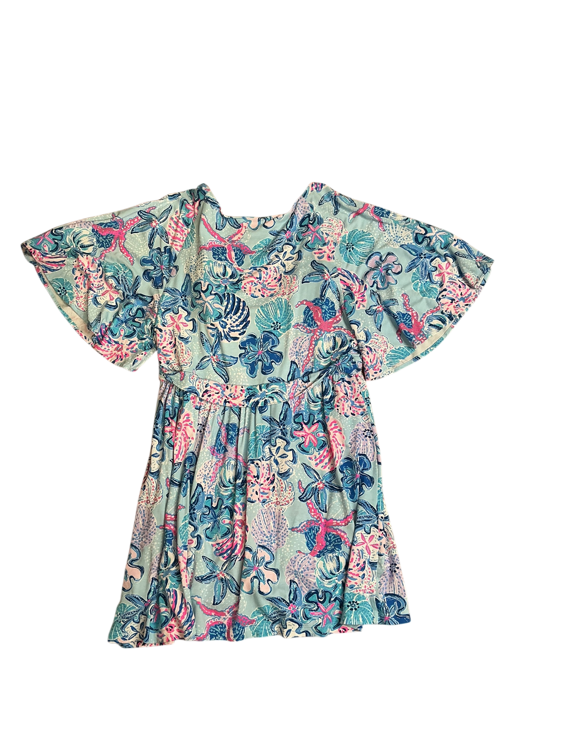 Lilly Pulitzer Minka Skirted Romper Multi Bahamas Beachcomber - Size XL