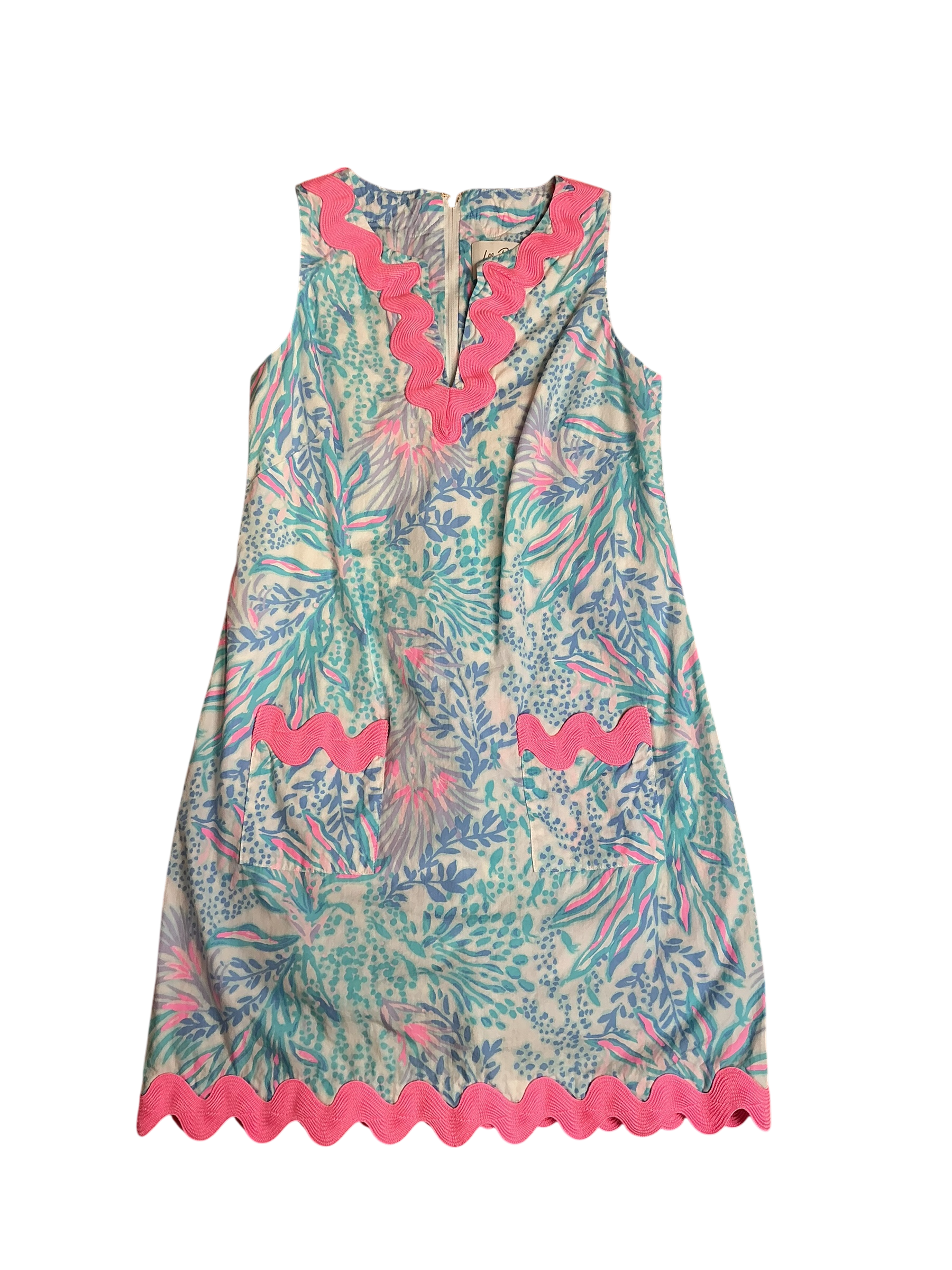 Lilly Pulitzer Romey Shift Romper Multi Via Del Mar - Size 00