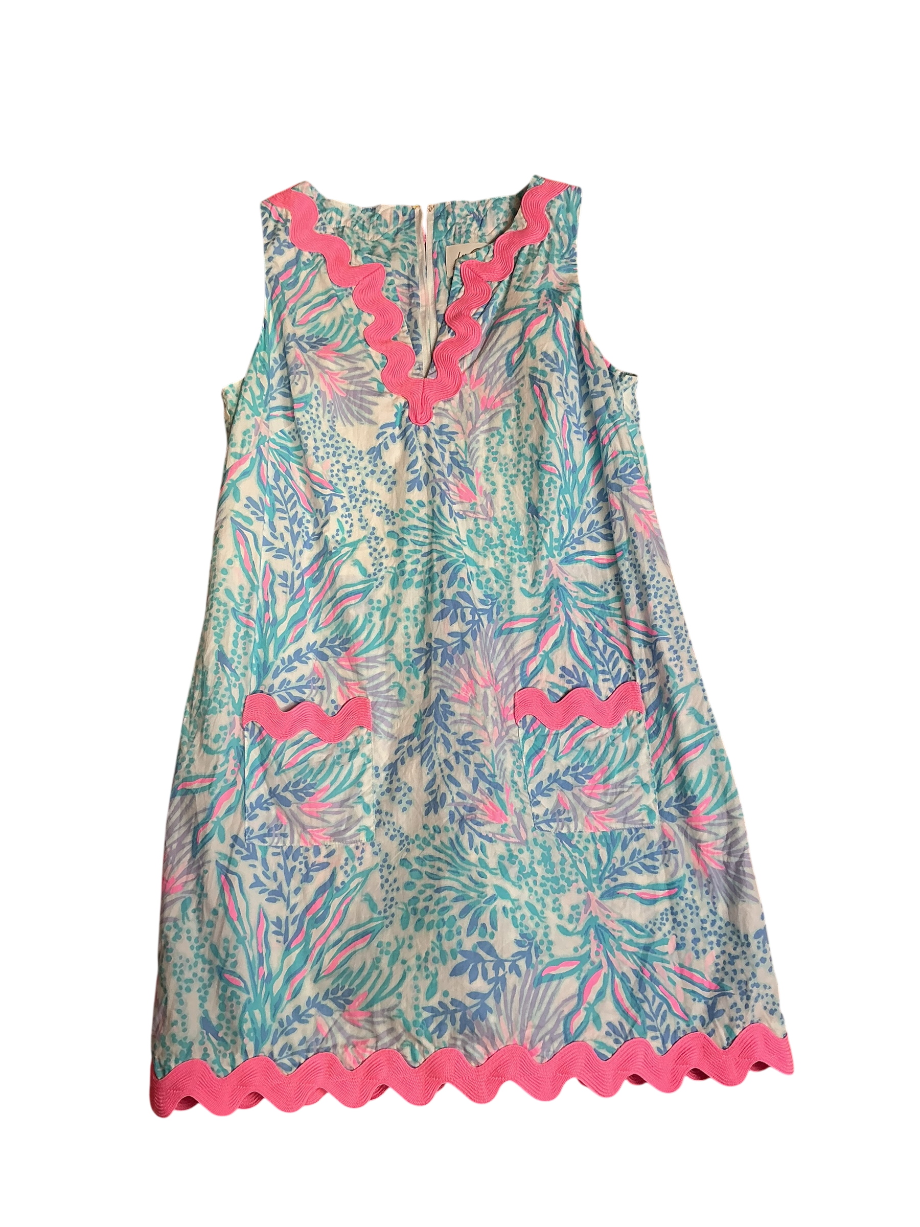 Lilly Pulitzer Romey Shift Romper in the Multi Via Del Mar - Size 6