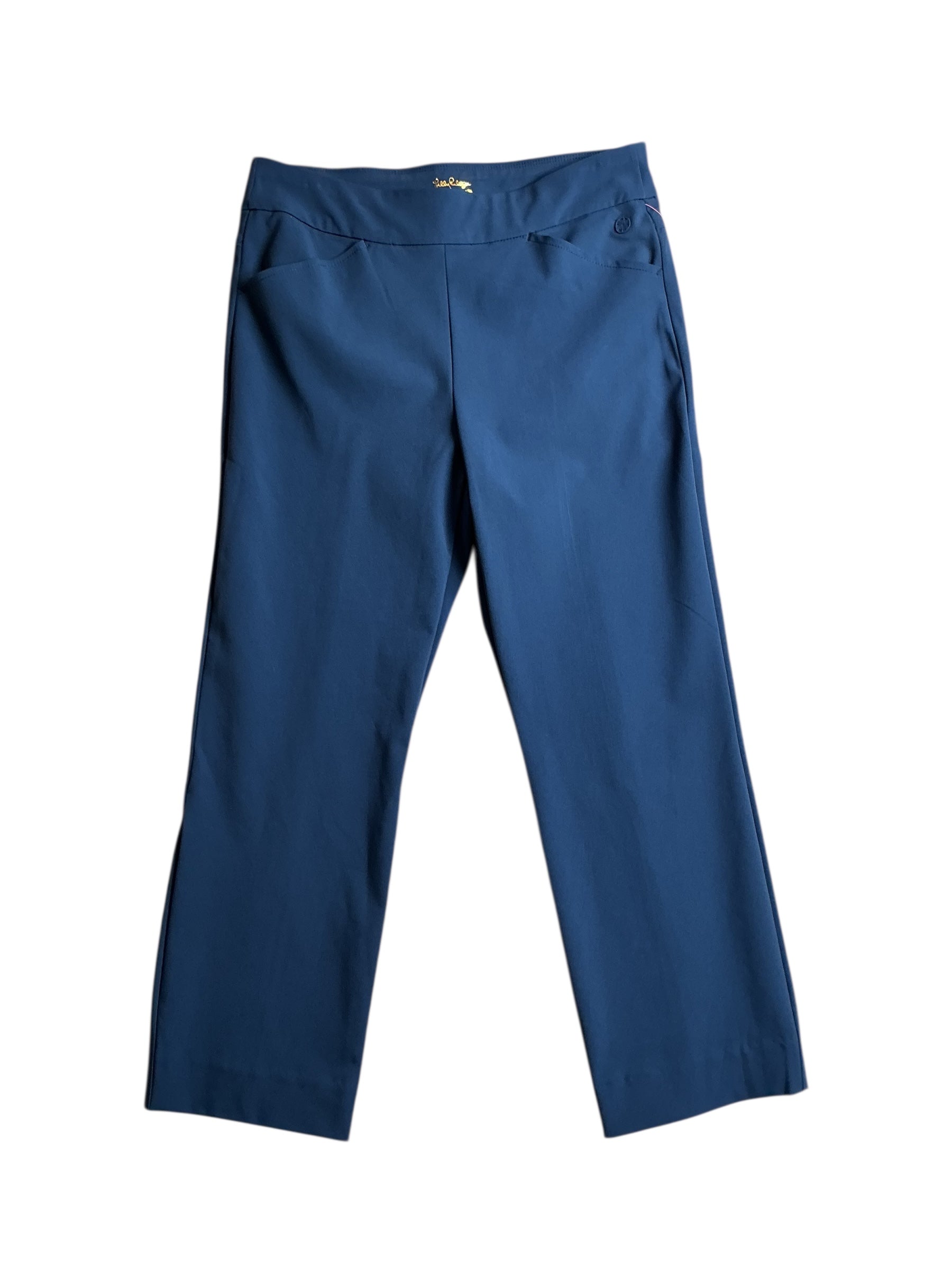 Lilly Pulitzer NWT Aliston Crop Pant UPF 50+ Low Tide Navy - Size 8