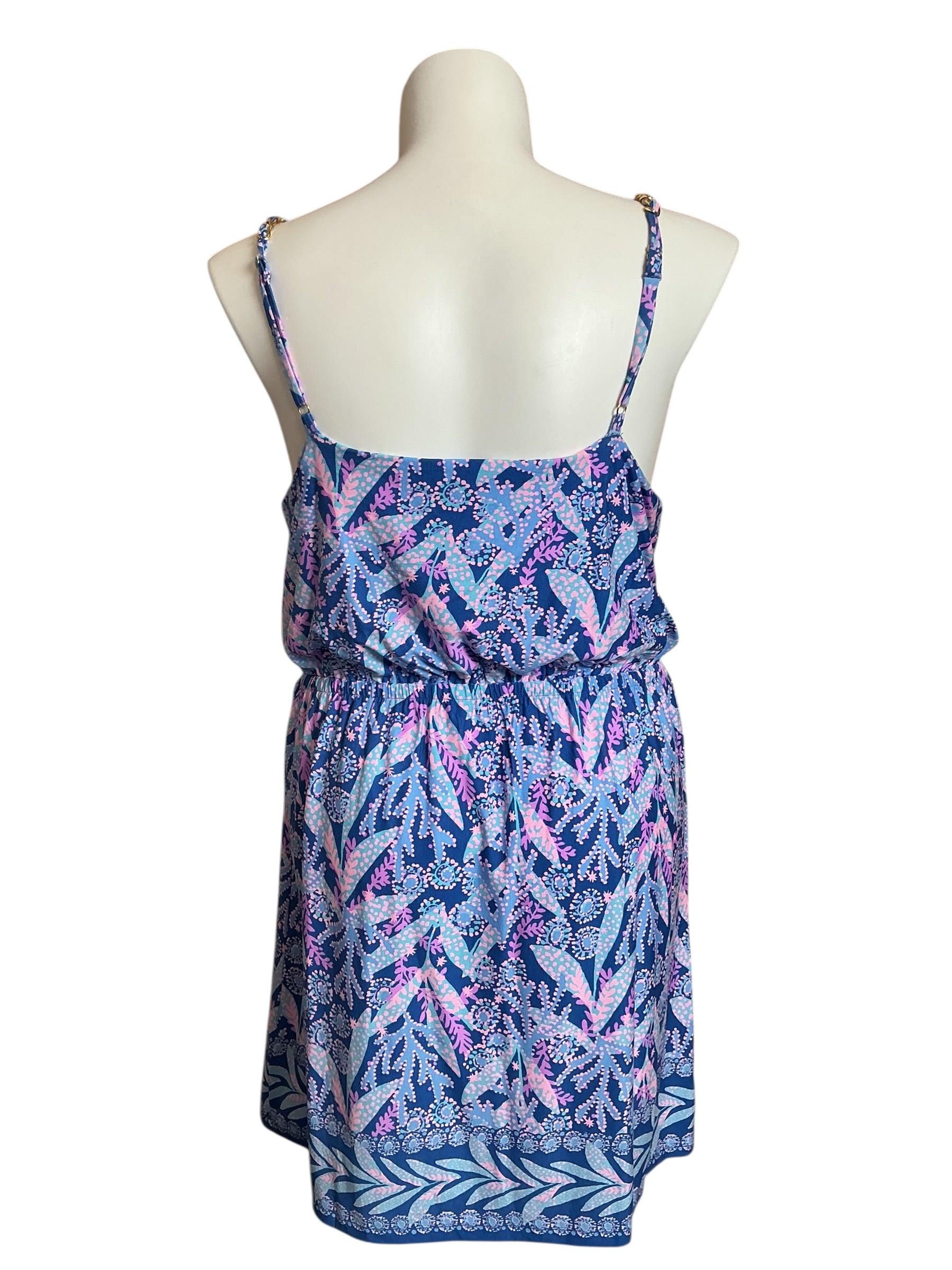 Lilly Pulitzer NWT Cannavale Dress Barton Blue Star Gazing Engineered - Size XL