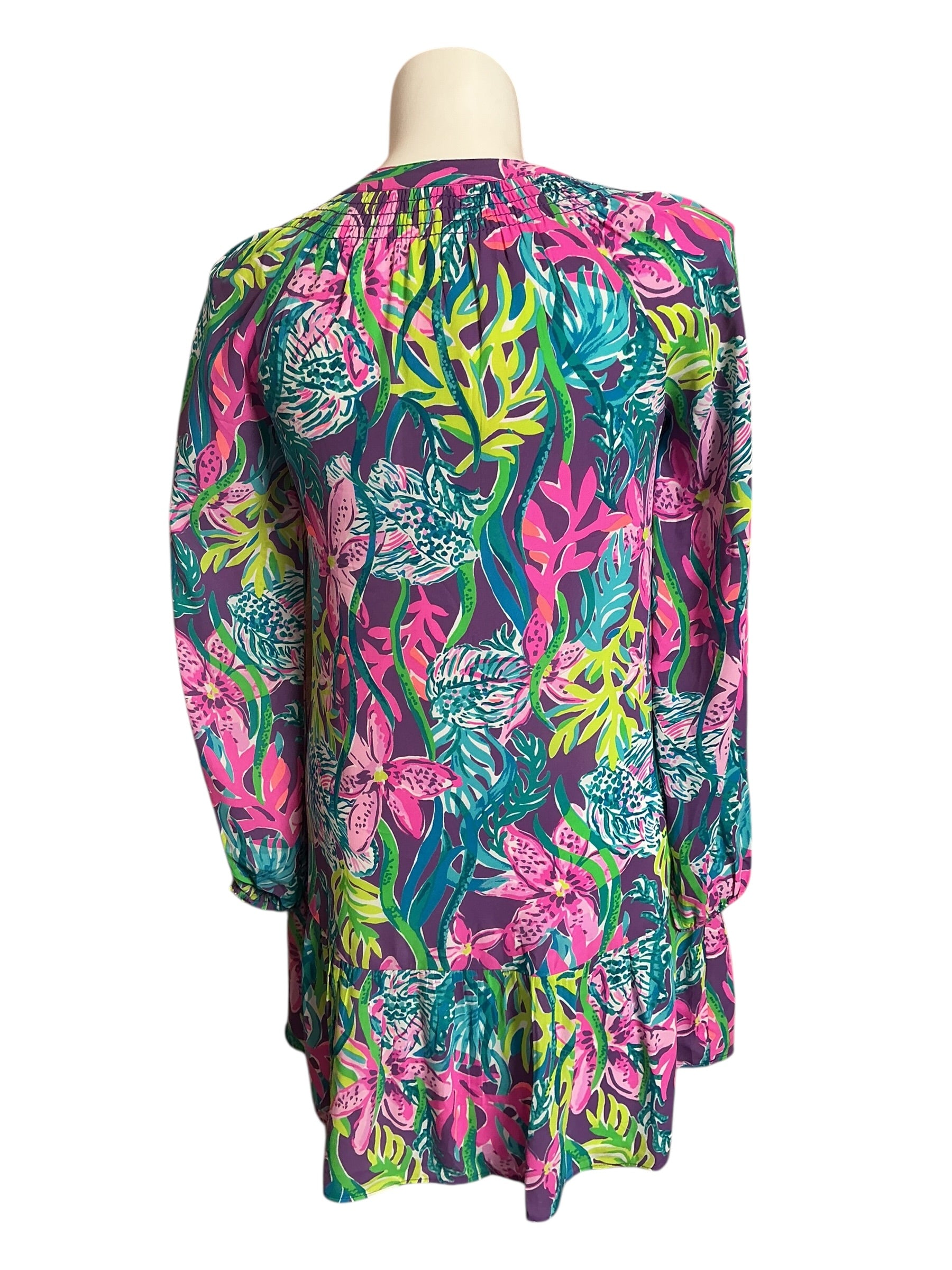 Lilly Pulitzer NWT Lucee Dress Pigment Purple Party All The Tide - Size S