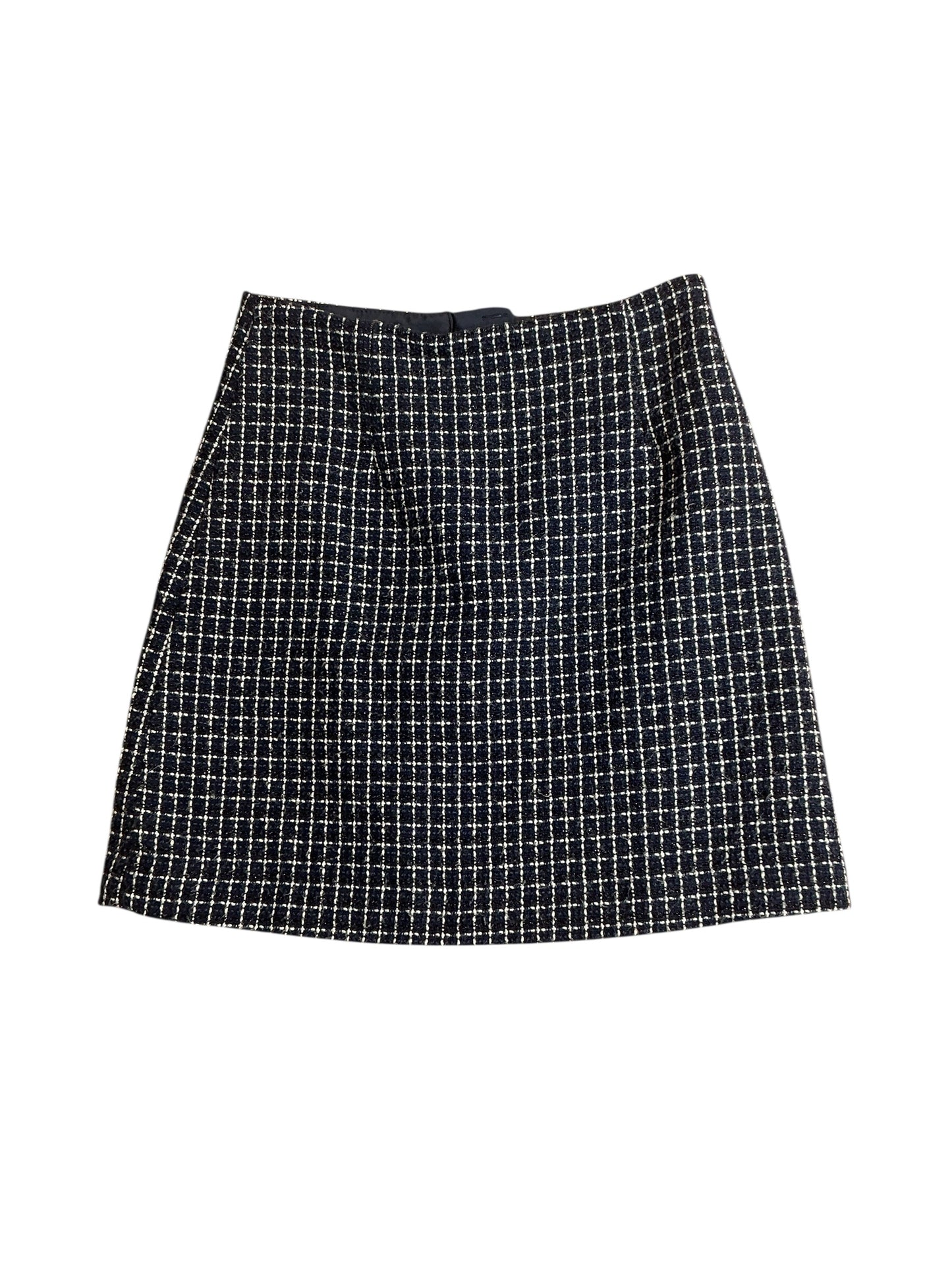 Lilly Pulitzer Adler Mini Skirt Low Tide Navy Fantasy Checkerboard Tweed - Size 00