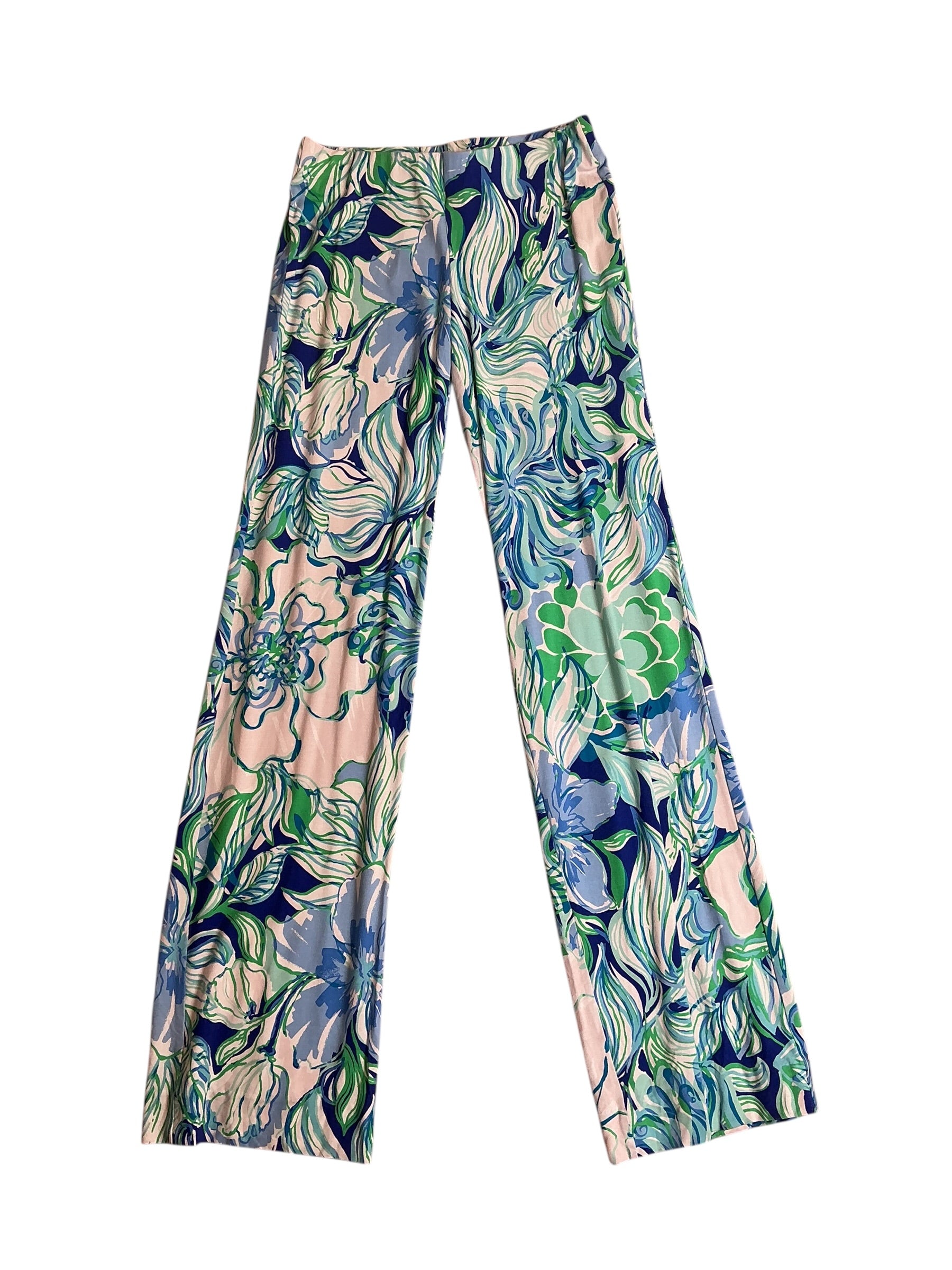 Lilly Pulitzer Georgia May Palazzo Pants Multi Party Thyme - Size XS