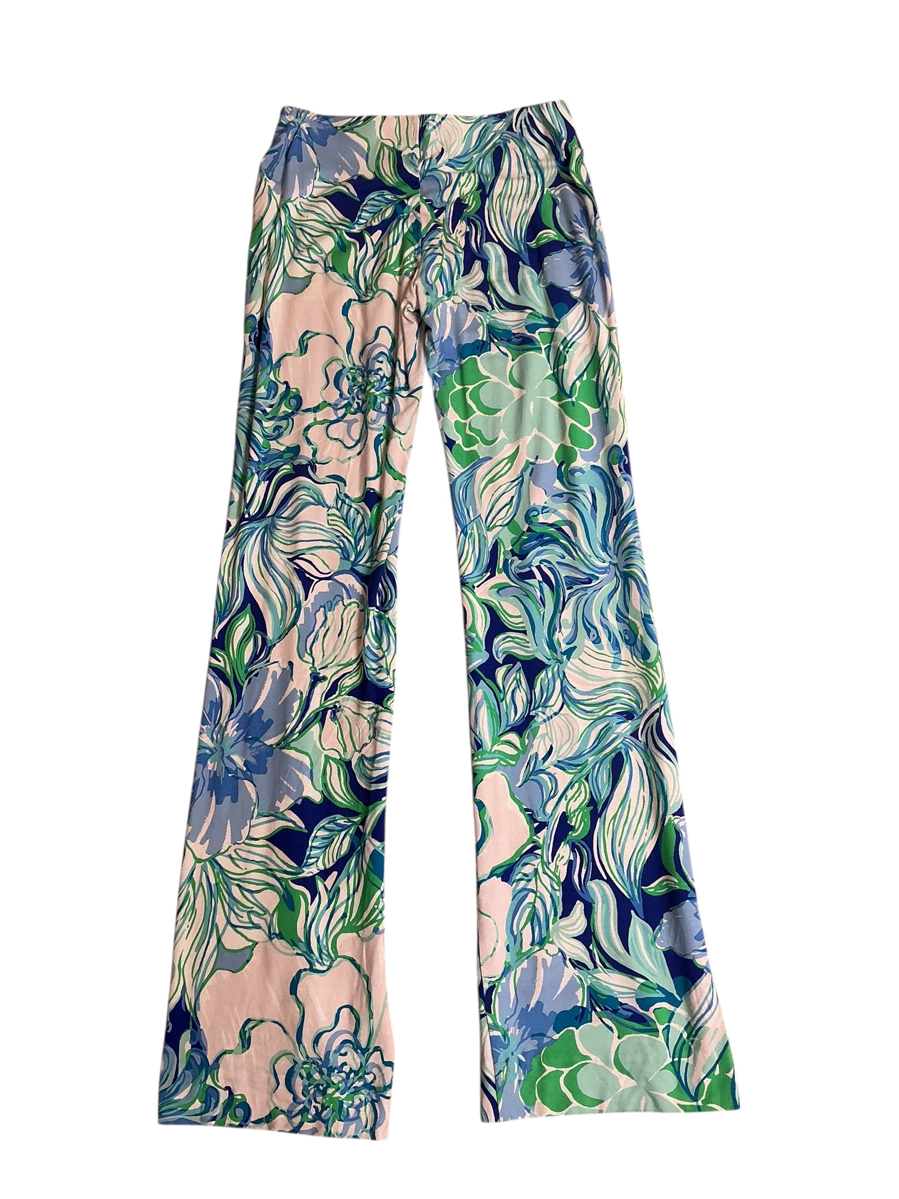 Lilly Pulitzer Georgia May Palazzo Pants Multi Party Thyme - Size XS