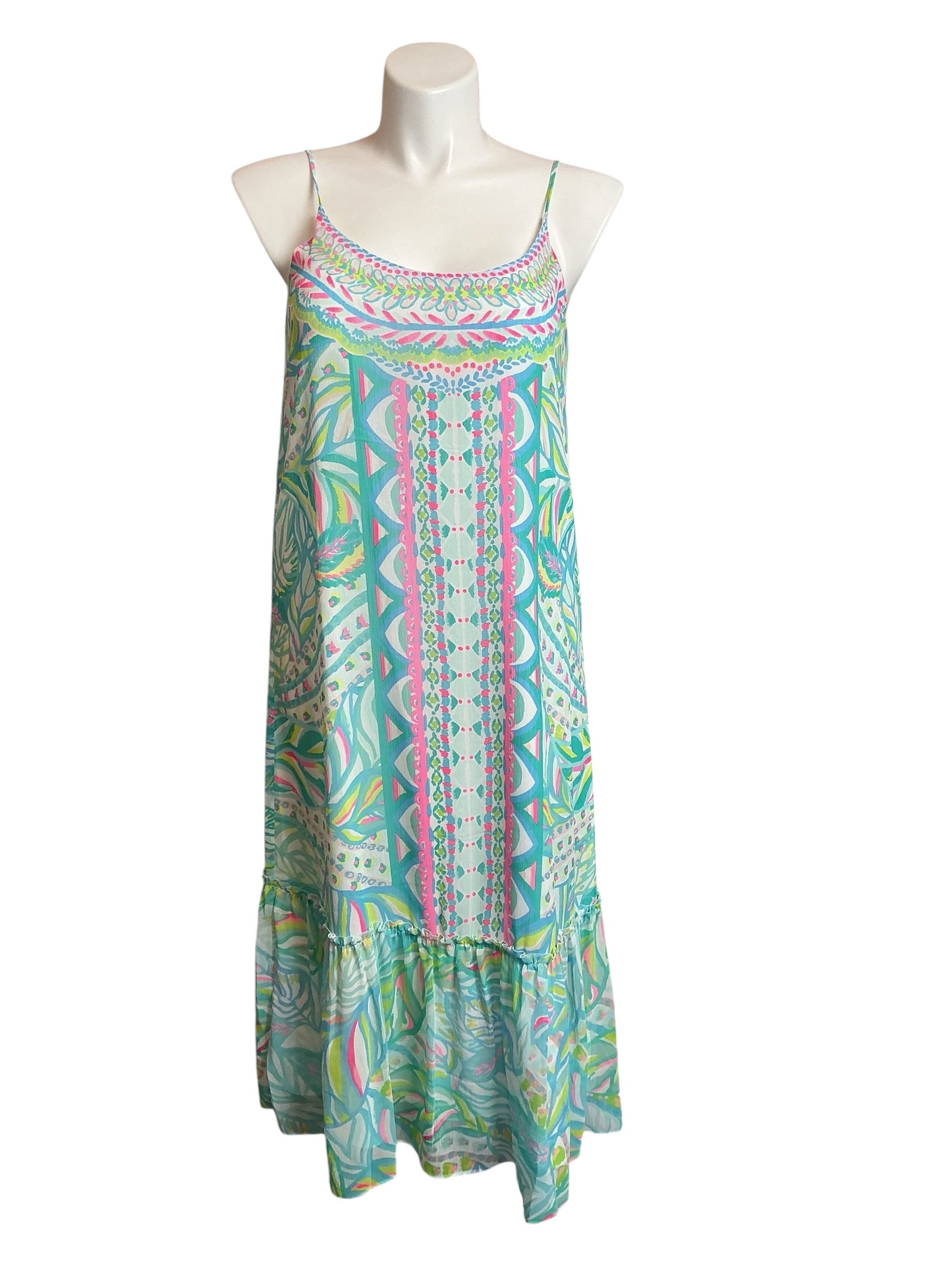 Lilly Pulitzer Winni Midi Dress Maraca My World - Size M