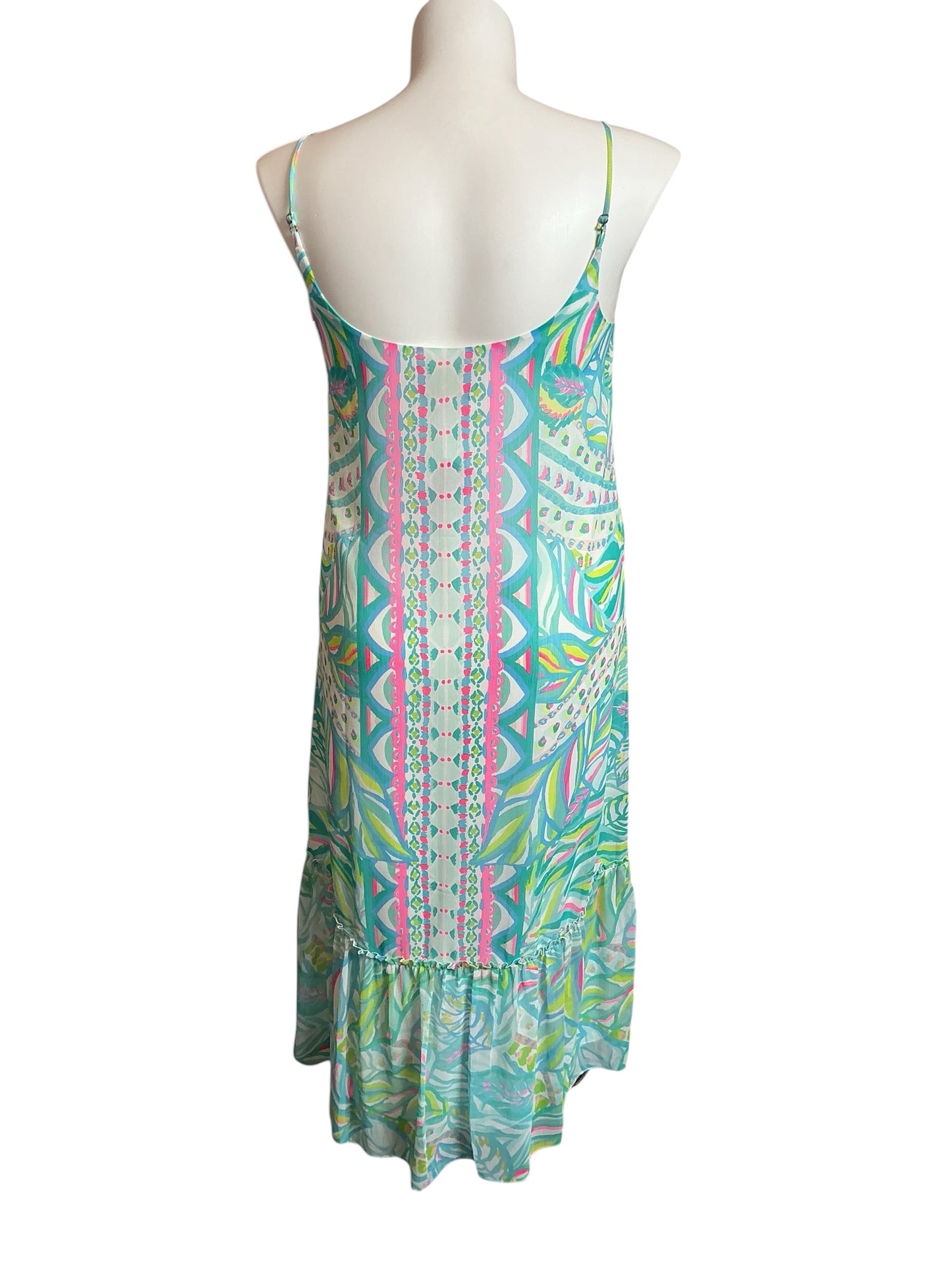 Lilly Pulitzer Winni Midi Dress Maraca My World - Size M