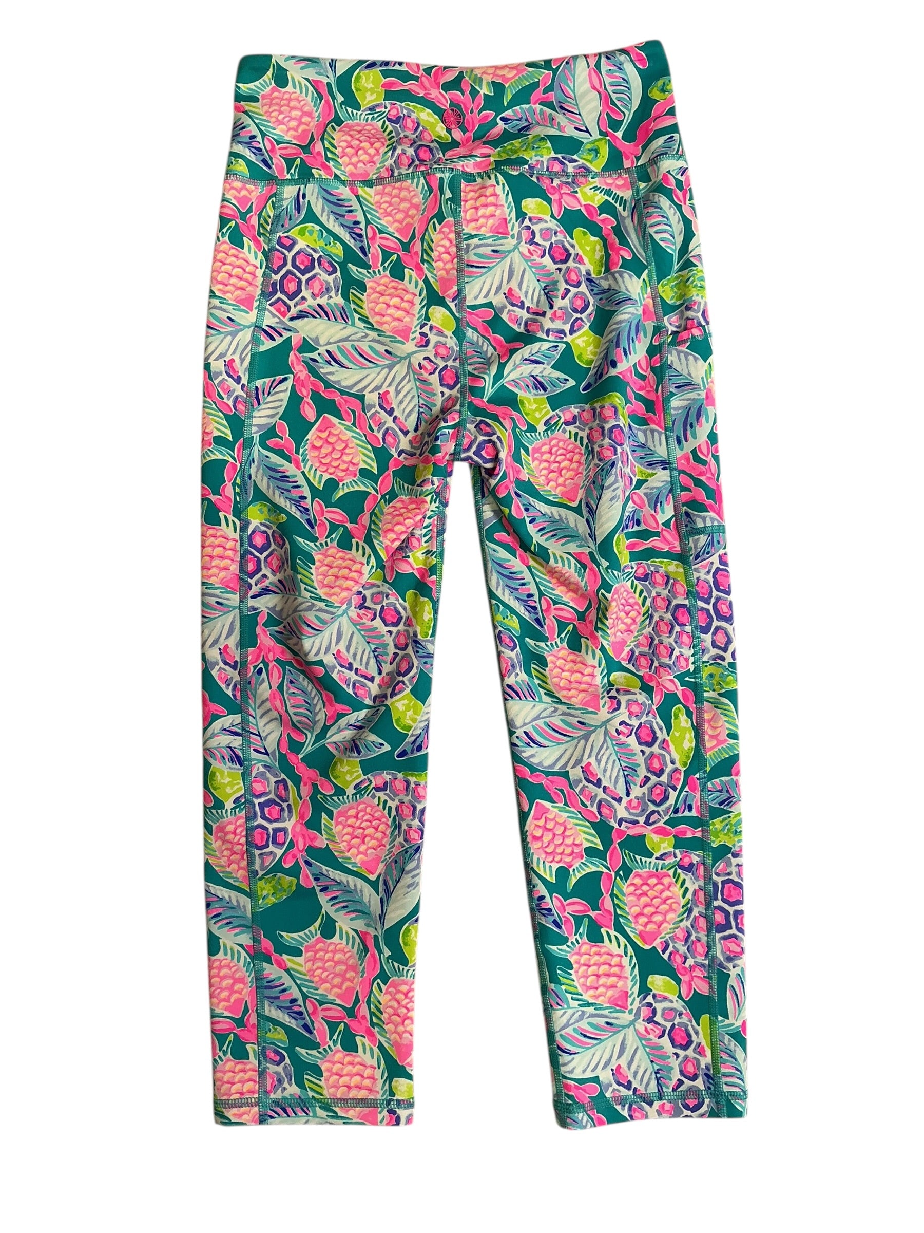 Lilly Pulitzer Weekender High Rise Crop - Maldives Green Turtle Wave - Size M