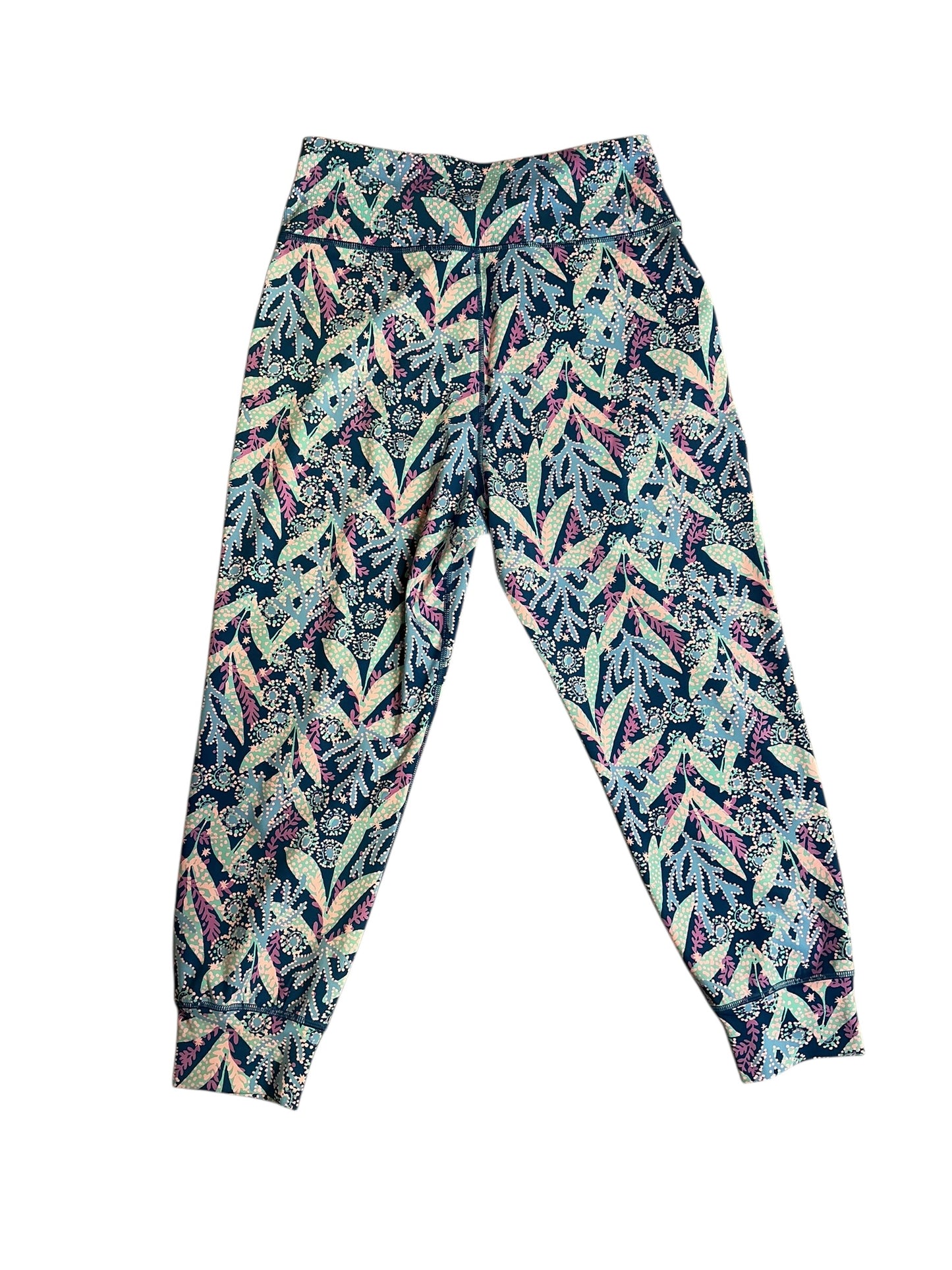 Lilly Pulitzer Run Around Pant UPF 50+ - Macaw Blue Tall Me About It - Size L