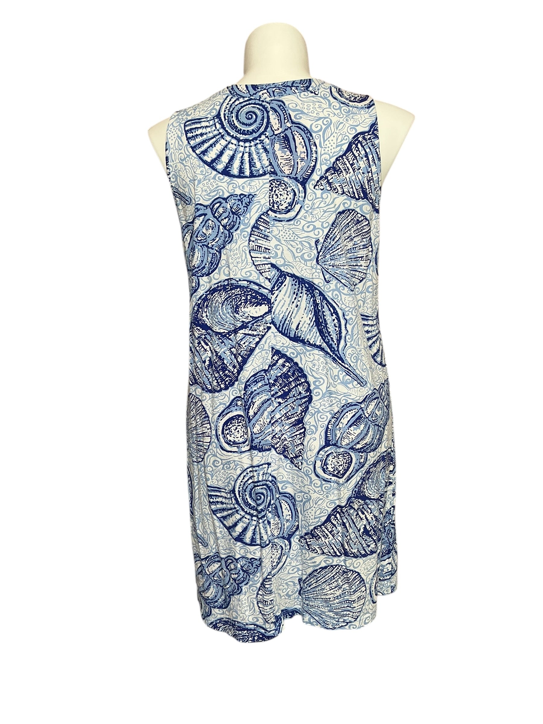 Lilly Pulitzer Amina Dress - Blue Peri Pop Up Stuffed Shells - Size XL
