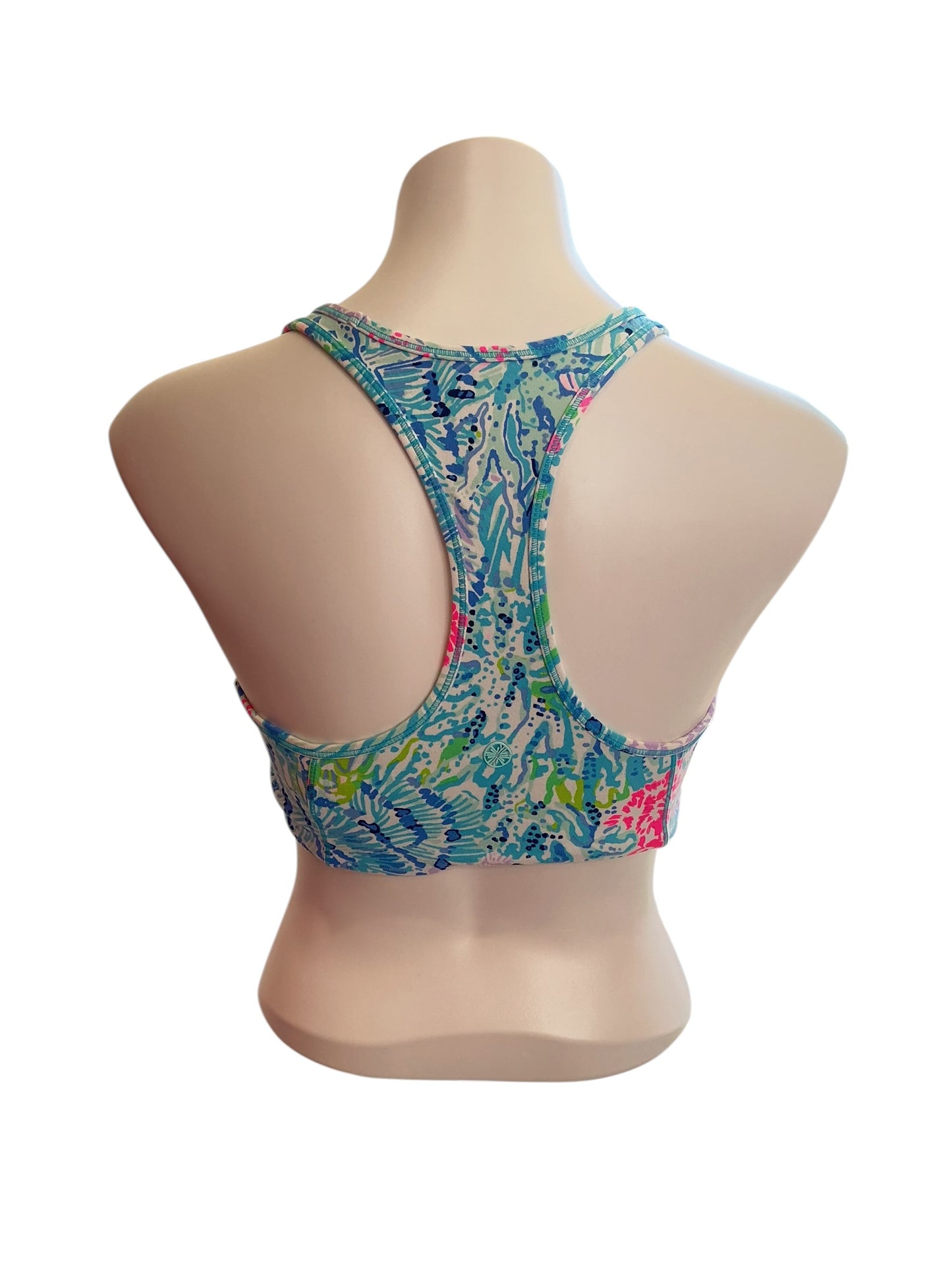 Lilly Pulitzer Luxletic Teagan Sports Bra - Multi Sink Or Swim - Size M