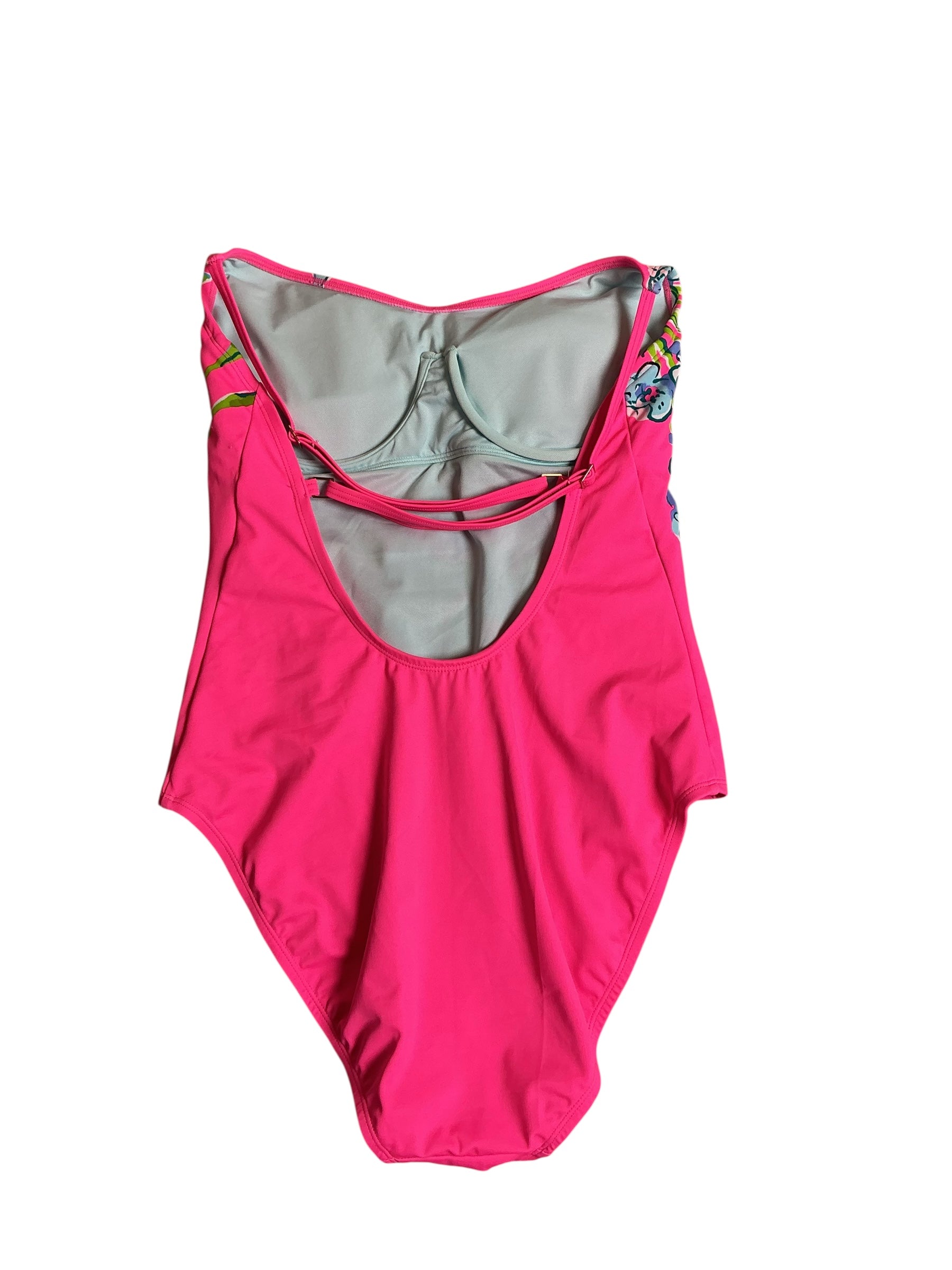 Lilly Pulitzer Azalea One Piece Swimsuit Pink Tropics Sway this Way - Size 8