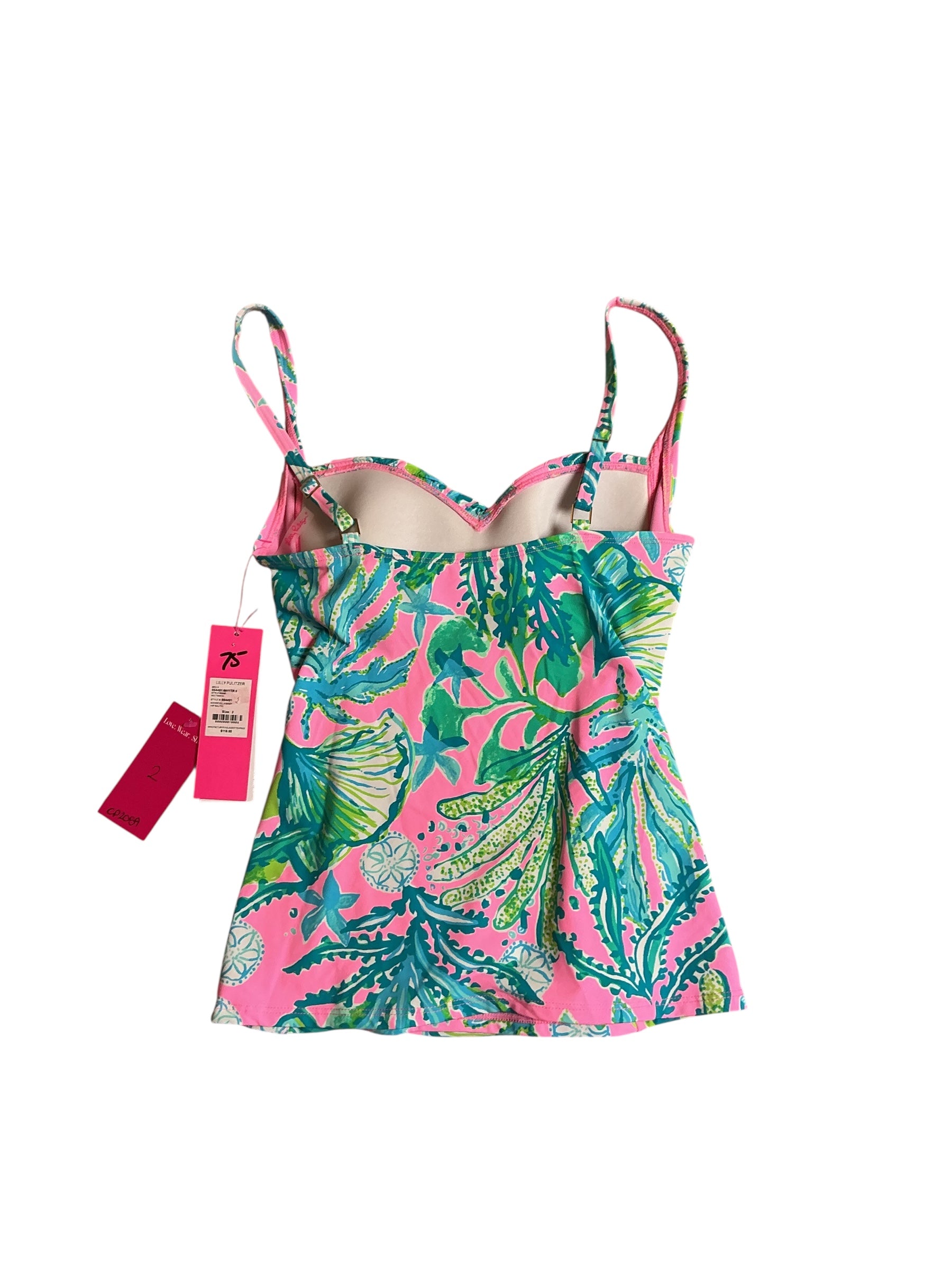 Lilly Pulitzer NWT Bec Tankini Mandevilla Baby Hip Nautic - Size 2