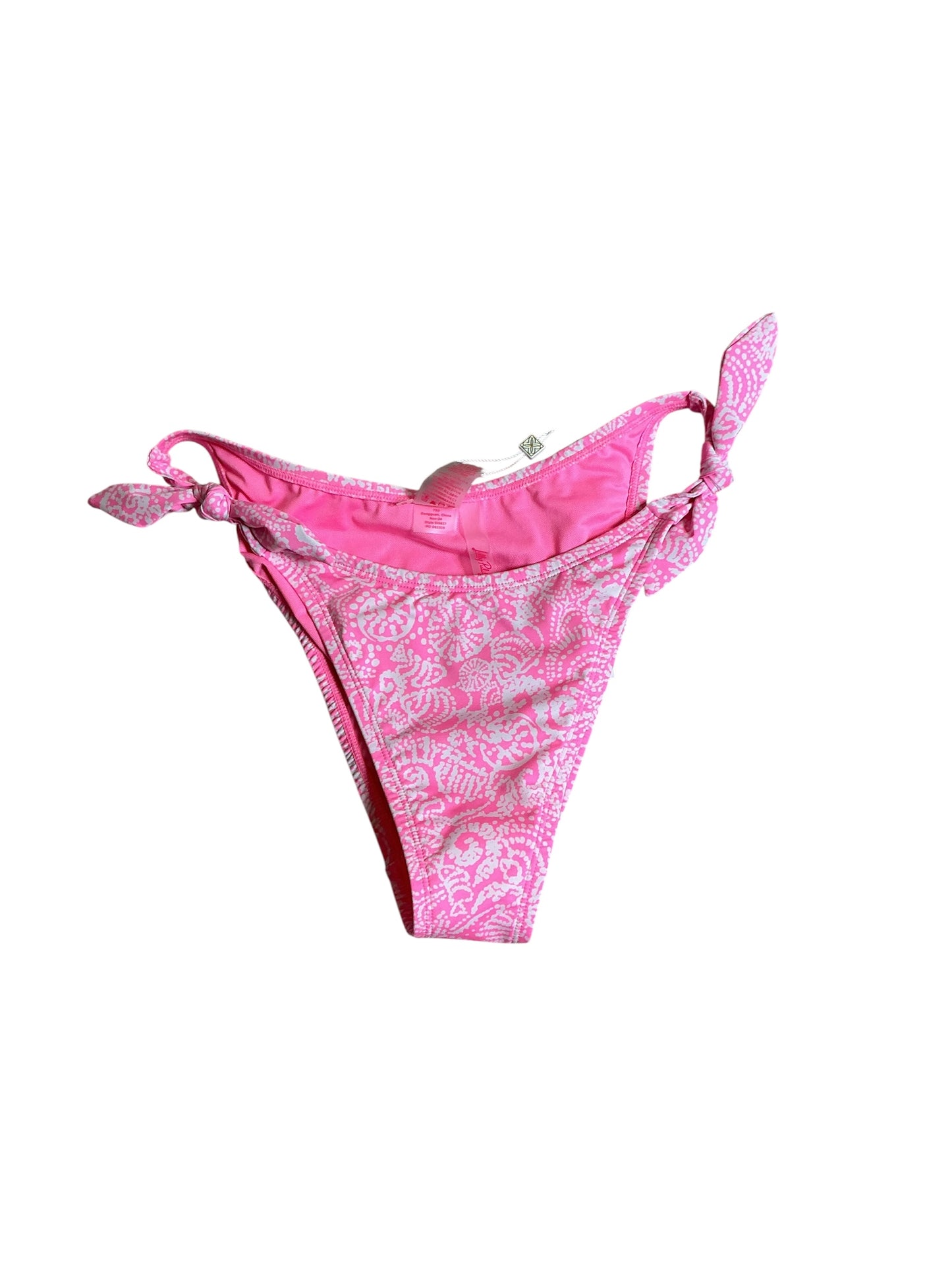 Lilly Pulitzer NWT Roga Bikini Bottom Rousseau Pink Tidepool Treasures Swimsuit - Size 8