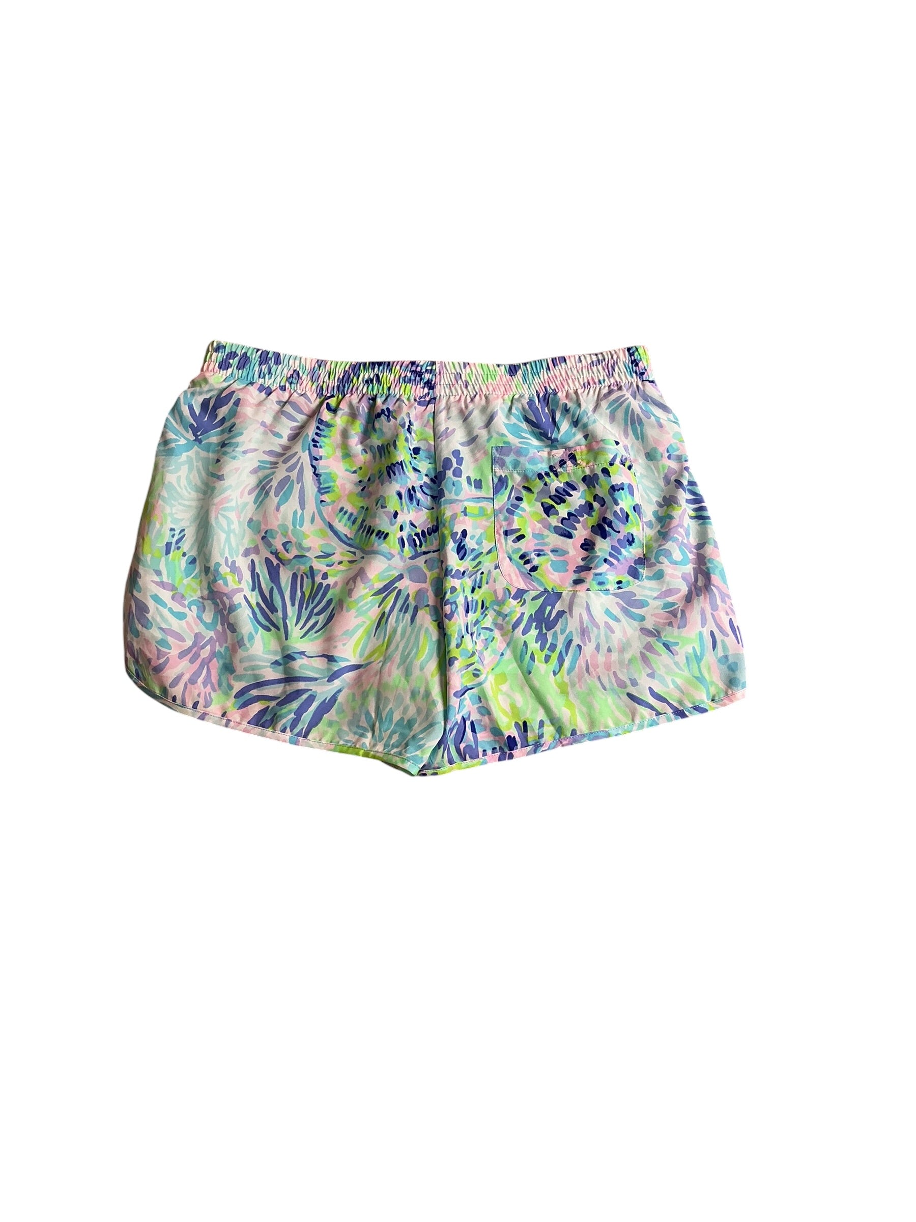 Lilly Pulitzer NWT Luxletic Ocean Trail Short Shell Of A Party - Size S
