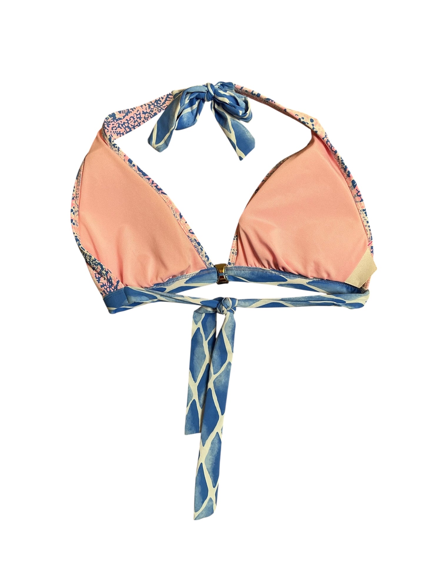 Lilly Pulitzer Triangle Bikini Swimsuit Top - Coastal Blue Maybe Gator Engineered Triangle Bikini - Size S