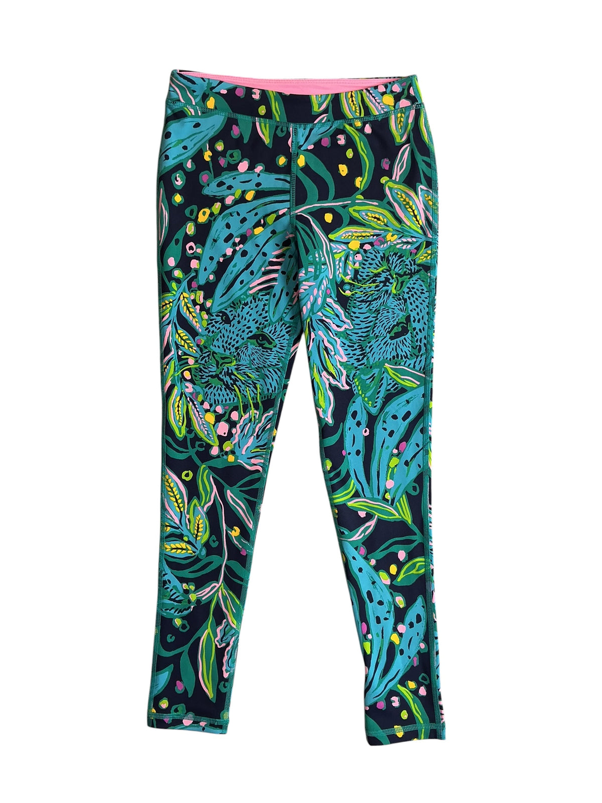 Lilly Pulitzer NWT Mini Weekender Legging - Low Tide Navy Catty Personality - Size L