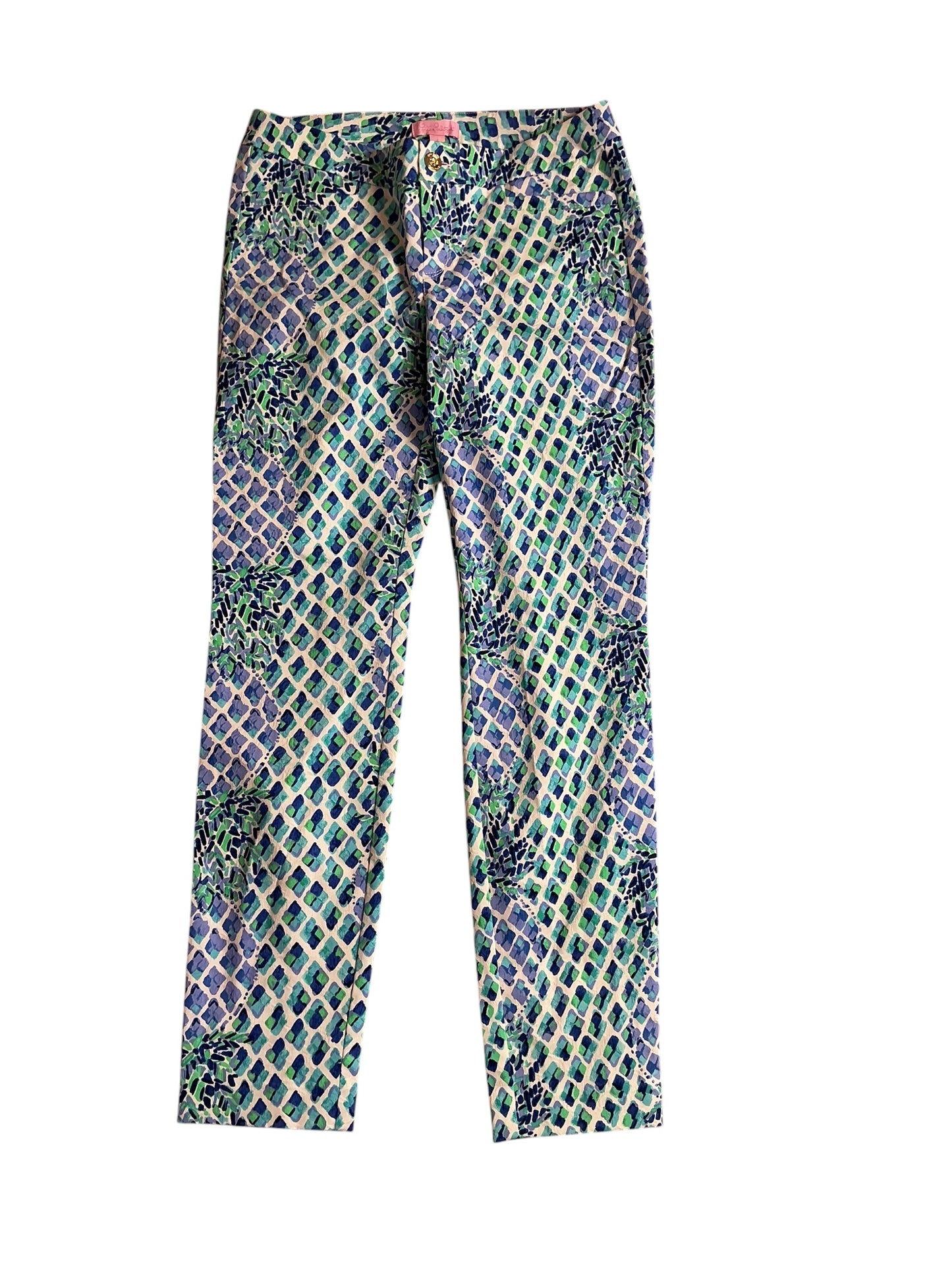 Lilly Pulitzer NWT Kelly Skinny Ankle Pant Resort White Toe In - Size 2