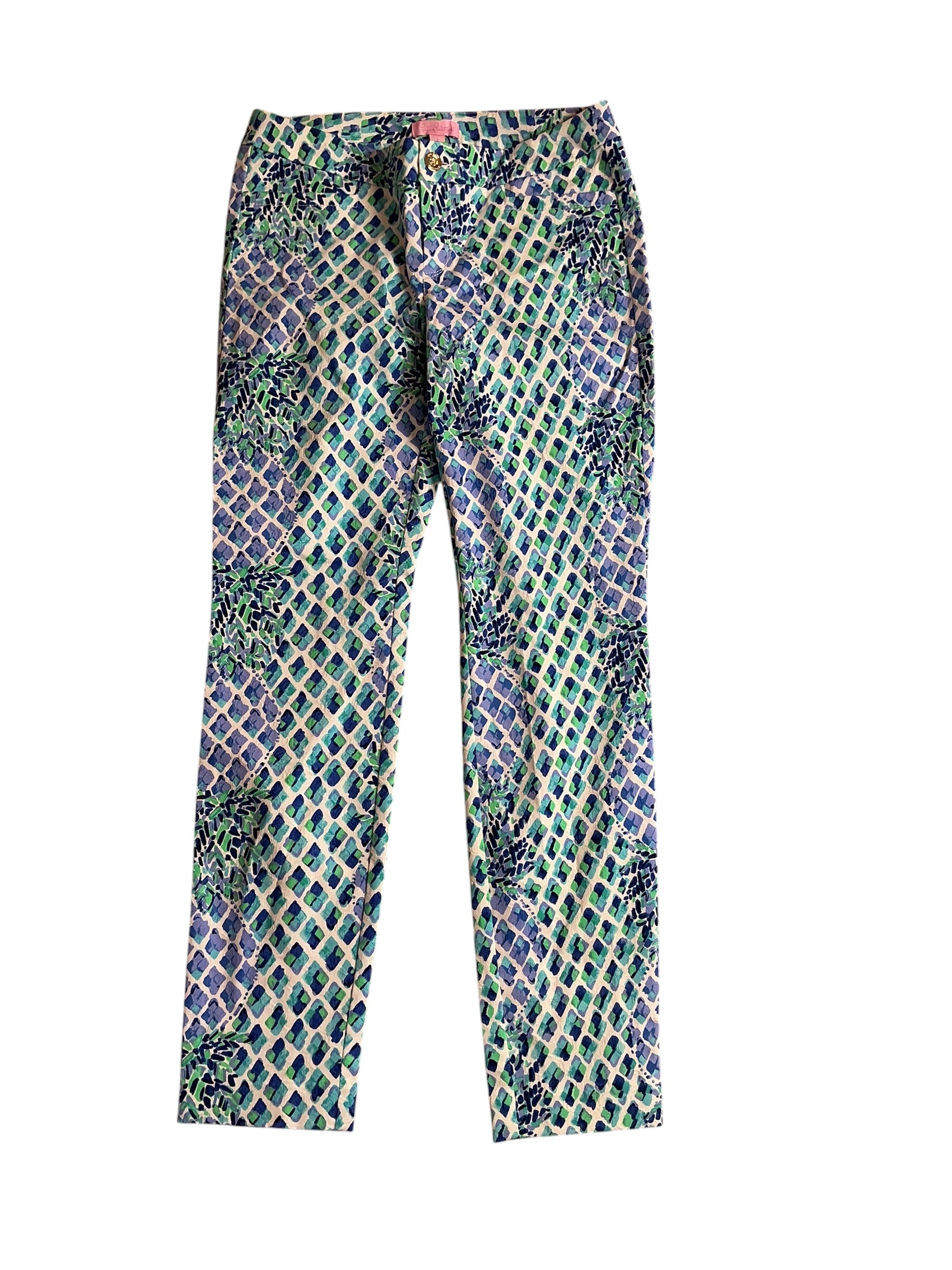 Lilly Pulitzer NWT Kelly Skinny Ankle Pant Resort White Toe In - Size 2