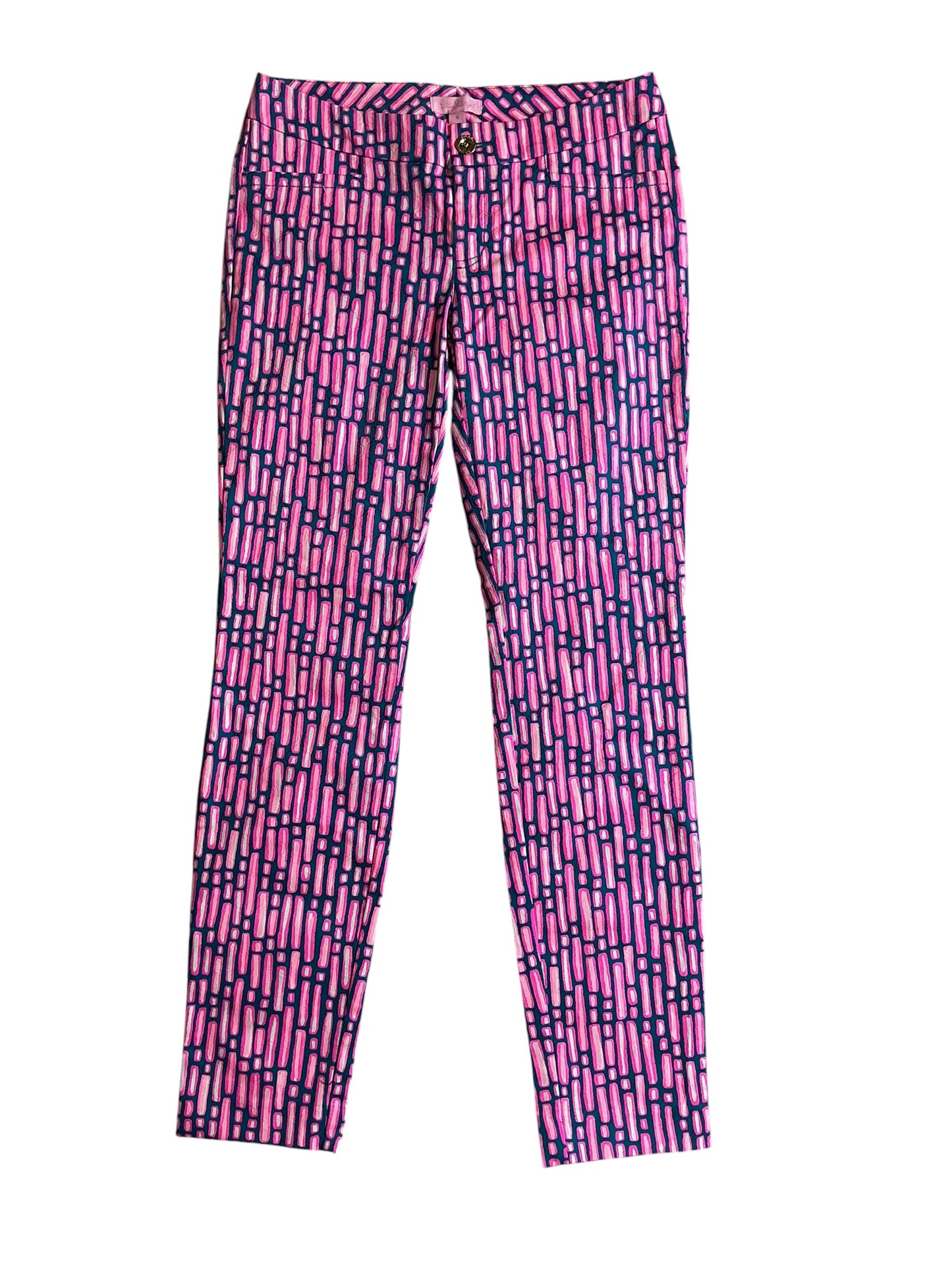 Lilly Pulitzer NWT Kelly Skinny Ankle Pant Mandevilla P Slathouse Stripe - Size 0
