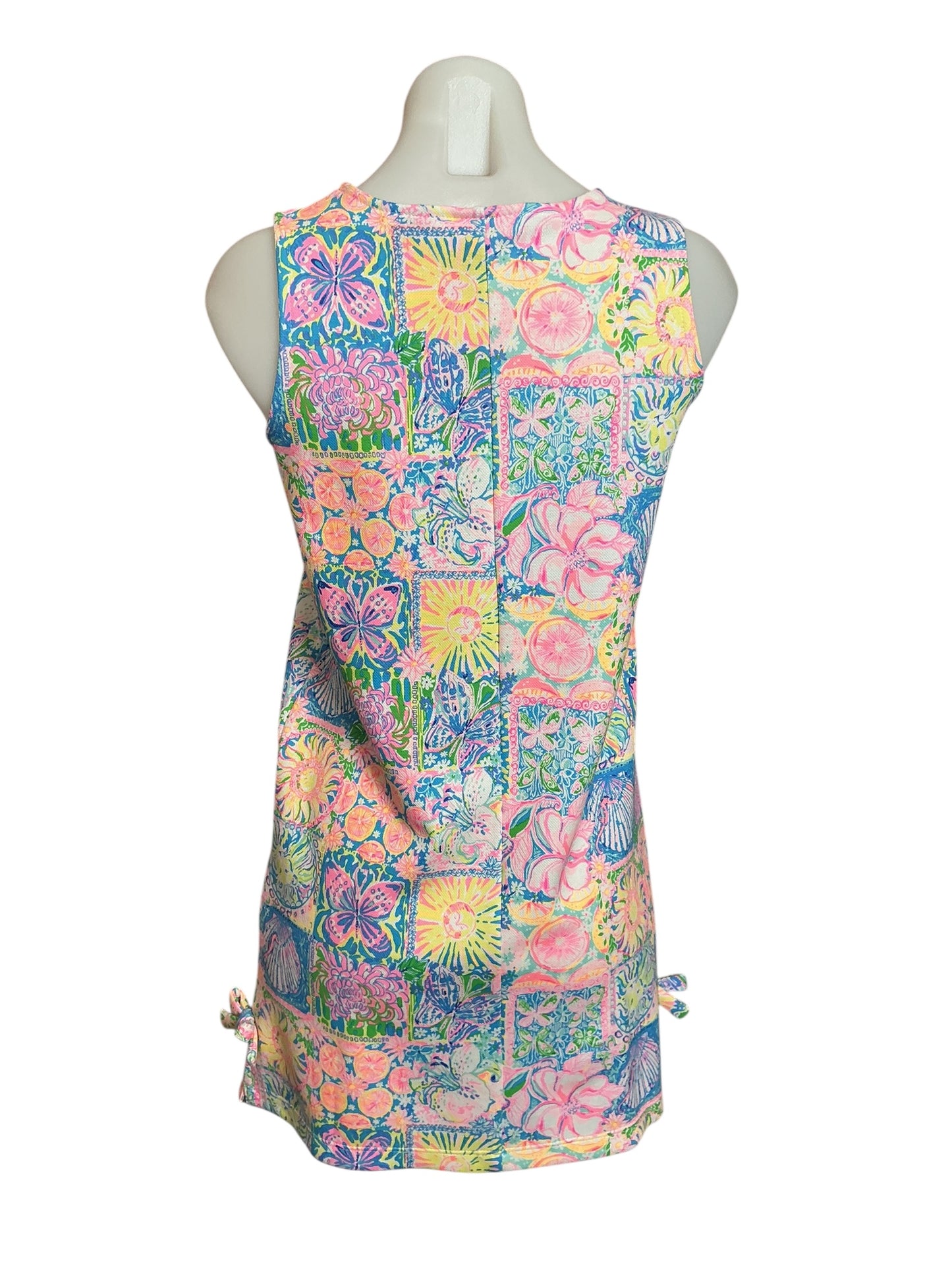 Lilly Pulitzer NWT Girls Little Lilly Knit Shift Dress Multi Patch My Drift - Size XL (12-14)