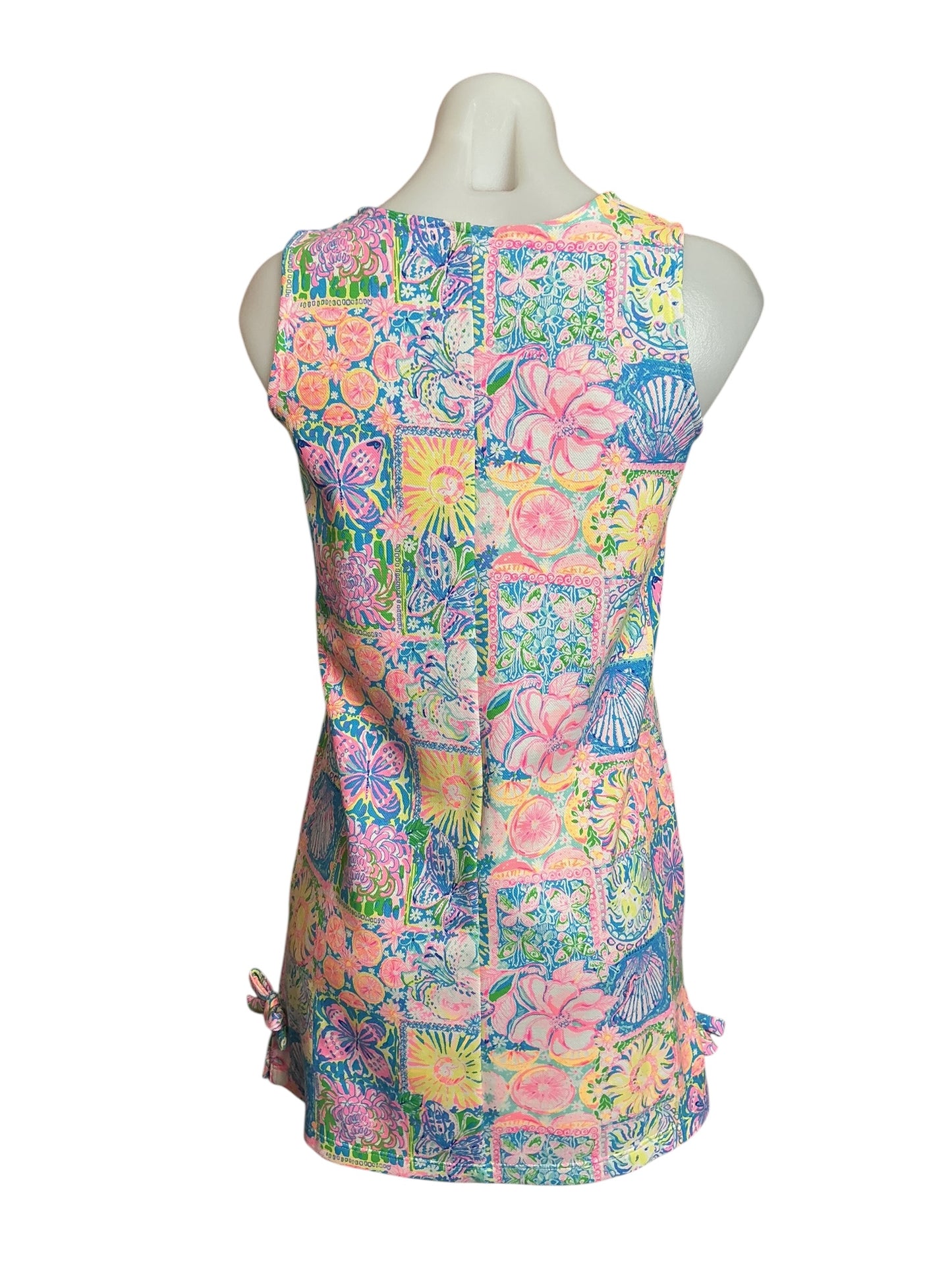 Lilly Pulitzer NWT Girls Little Lilly Knit Shift Dress Multi Patch My Drift - Size XL (12-14)