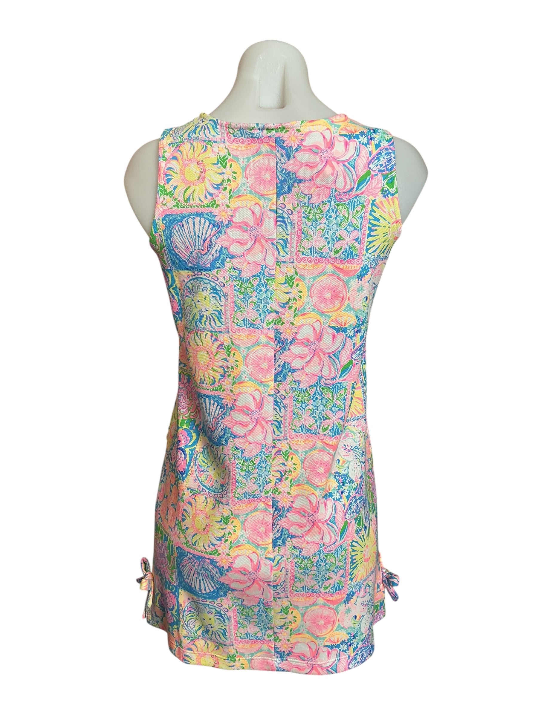 Lilly Pulitzer NWT Girls Little Lilly Knit Shift Dress Multi Patch My Drift - Size XL (12-14)