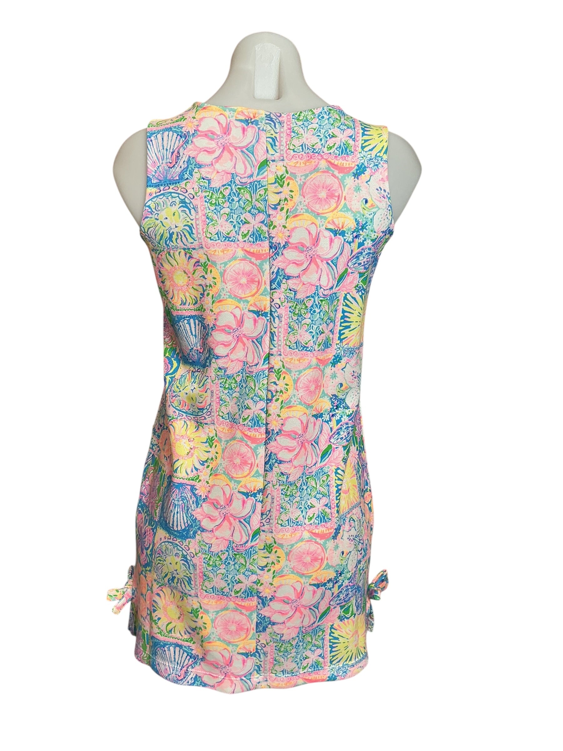 Lilly Pulitzer NWT Girls Little Lilly Knit Shift Dress Multi Patch My Drift - Size XL (12-14)