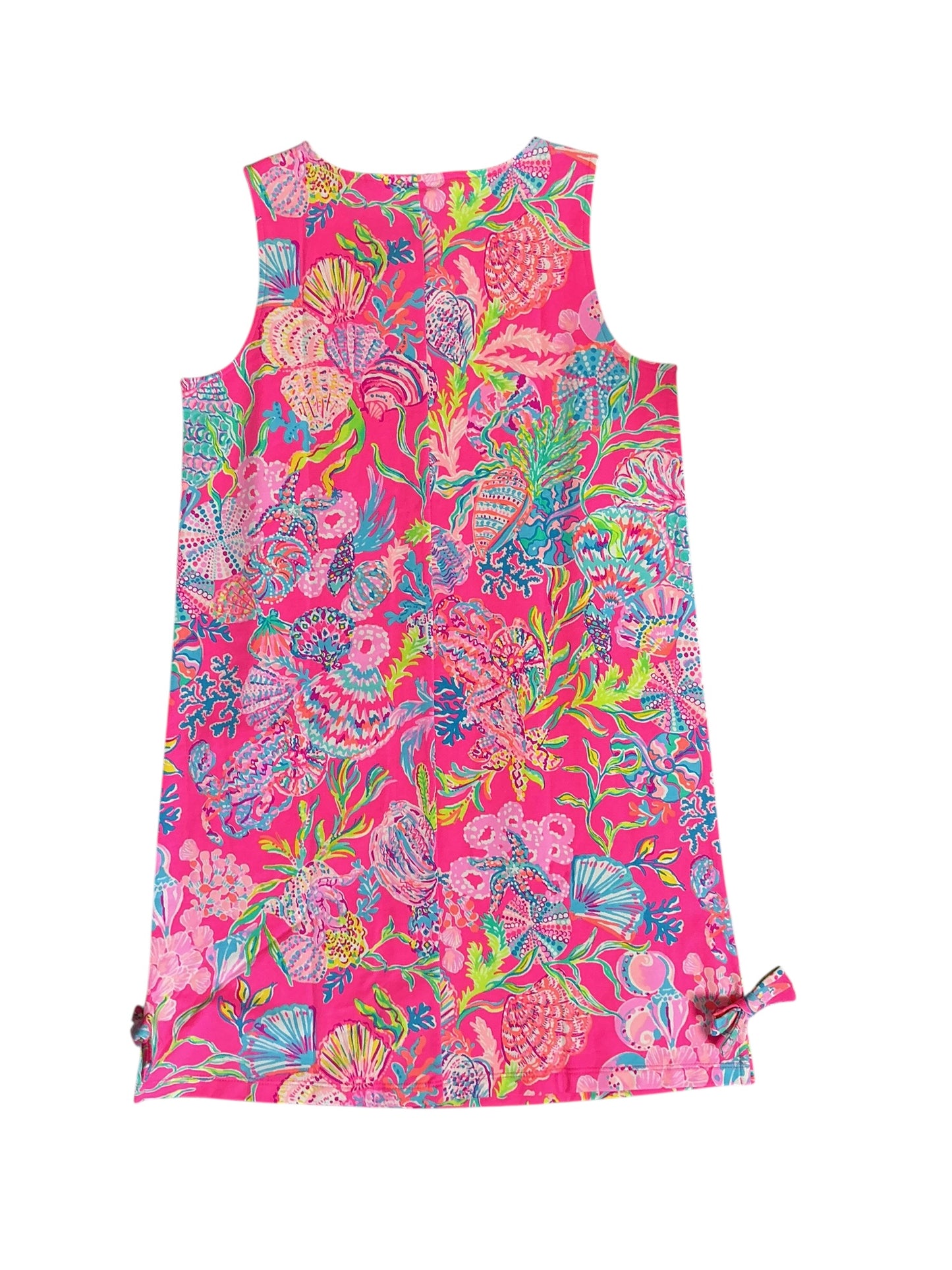 Lilly Pulitzer NWT Girls Lilly Knit Shift Dress Pink Isle Shell Me Something Good - Size XL (12-14)