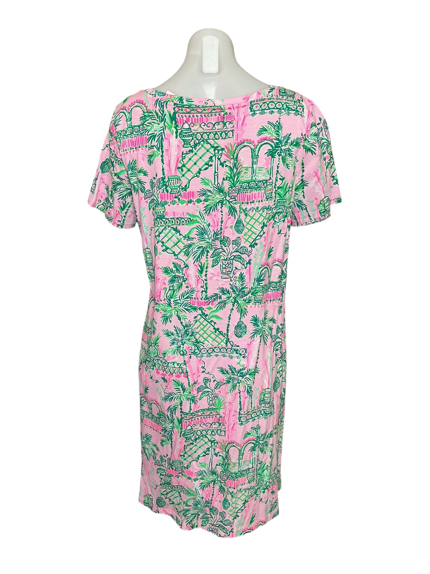 Lilly Pulitzer Cody Short Sleeve Dress - Mandevilla Baby Always Worth It - Size L