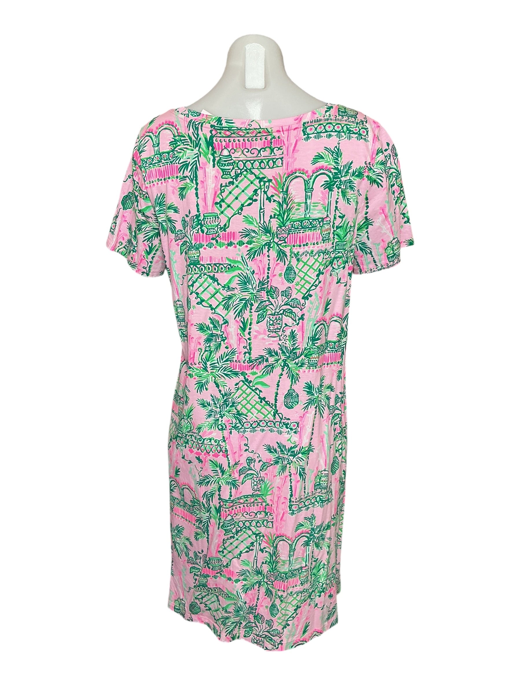 Lilly Pulitzer Cody Short Sleeve Dress - Mandevilla Baby Always Worth It - Size L