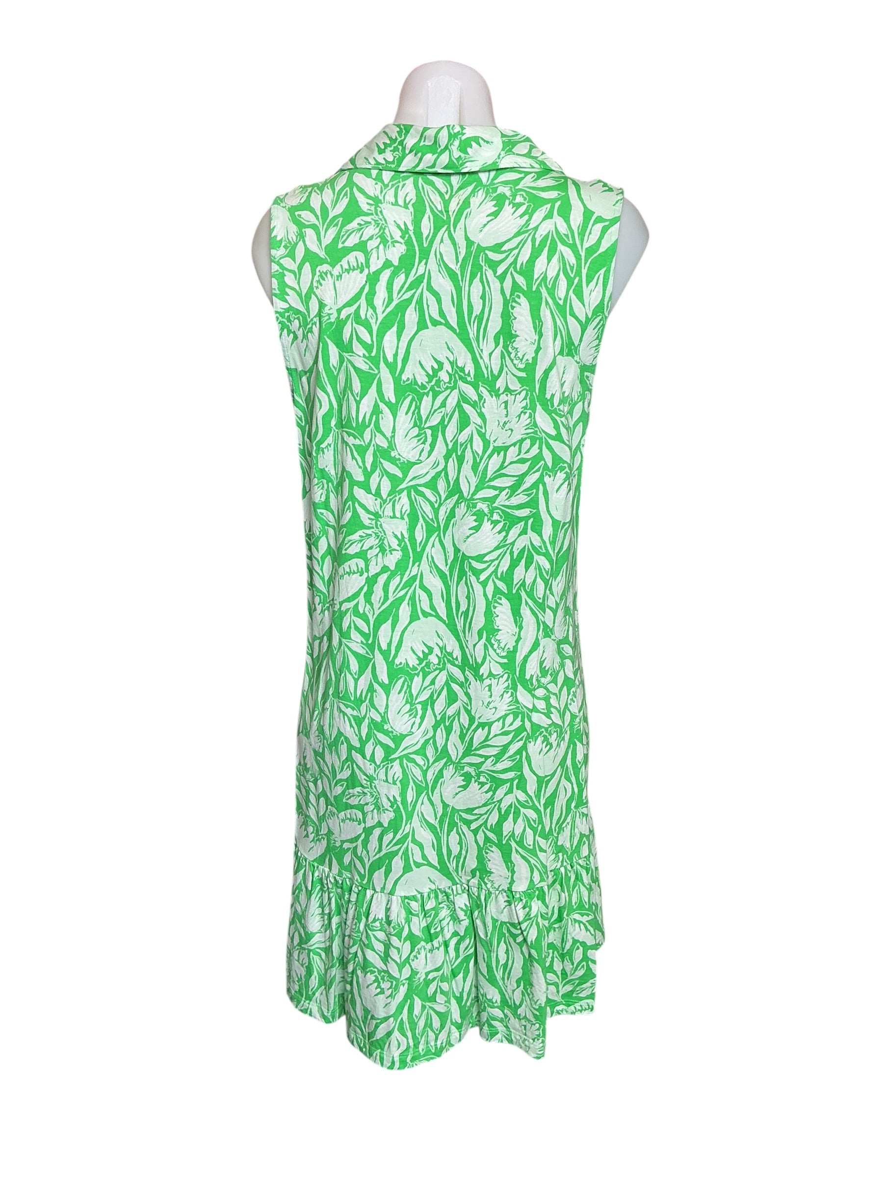 Lilly Pulitzer Riegan Dress - Fauna Green Tulip To Tango - Size M