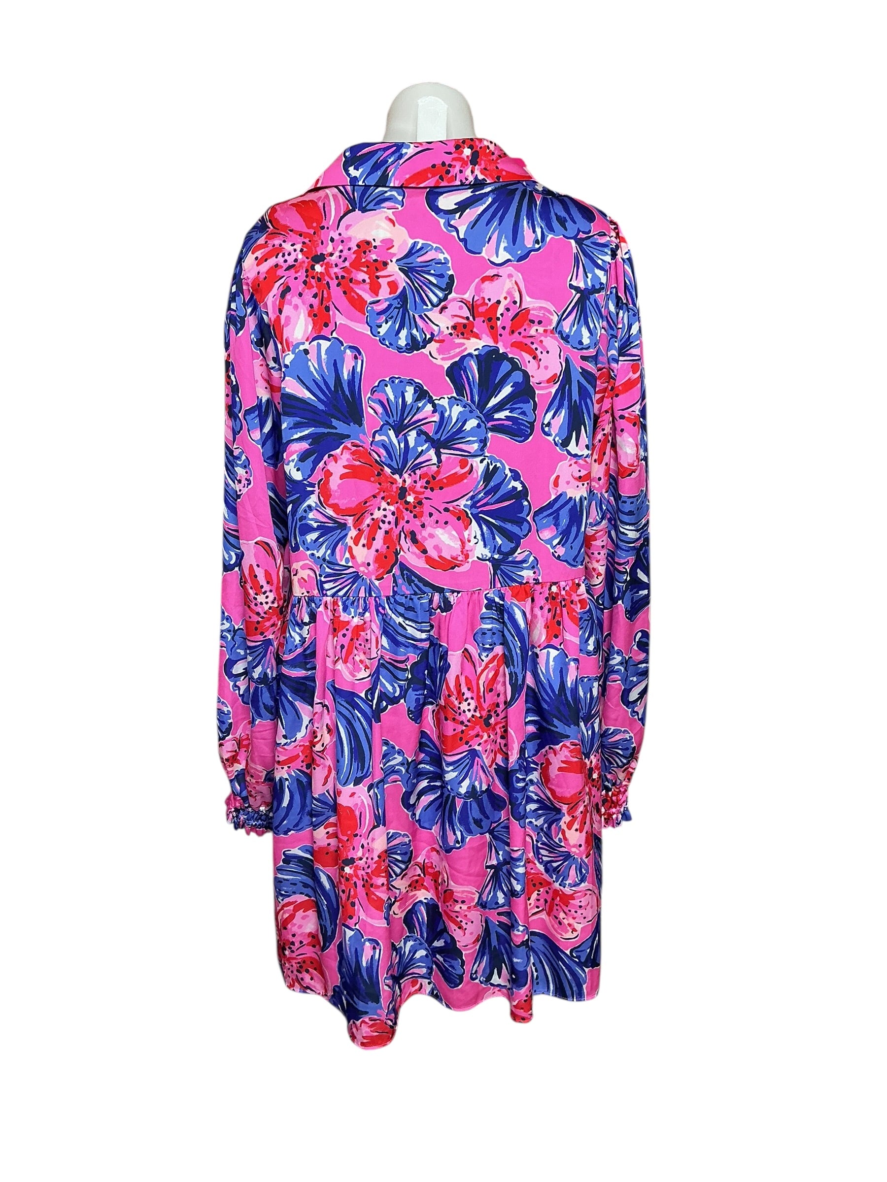 Lilly Pulitzer Arlie Dress - Plumeria Pink In A Holidaze - Size L