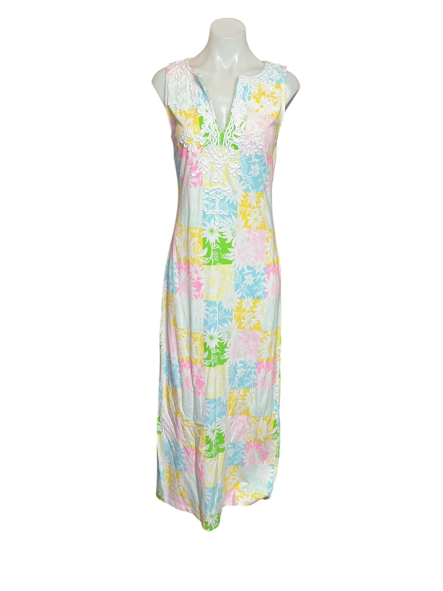 Lilly Pulitzer NWT Raina Maxi Dress - Multi Via Sunny Sunflowers - Size XS