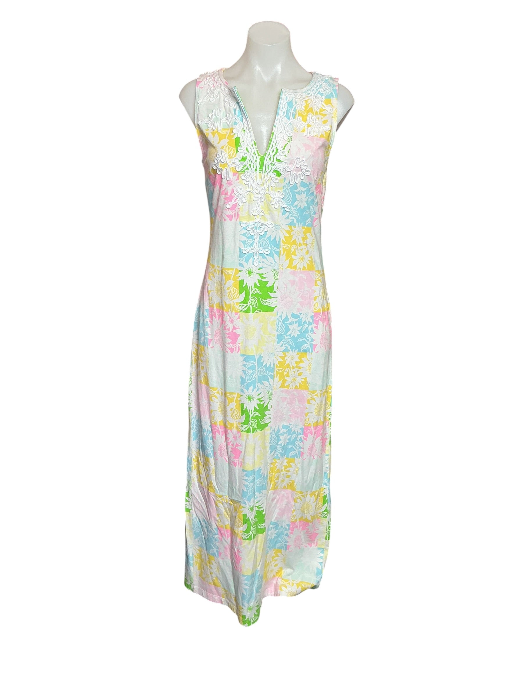 Lilly Pulitzer NWT Raina Maxi Dress - Multi Via Sunny Sunflowers - Size XS