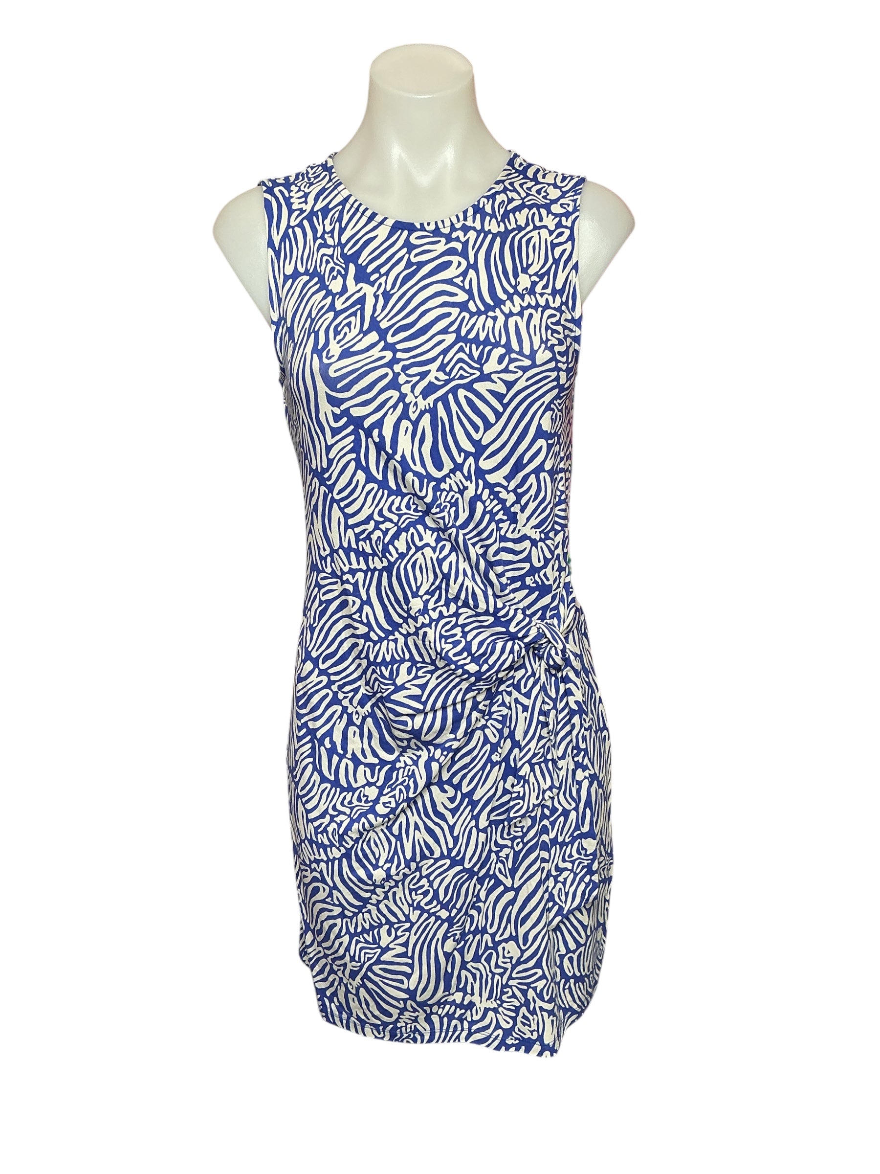 Lilly Pulitzer NWT Bryson Sleeveless Dress - Martinique Blue Zee Bebe - Size XS