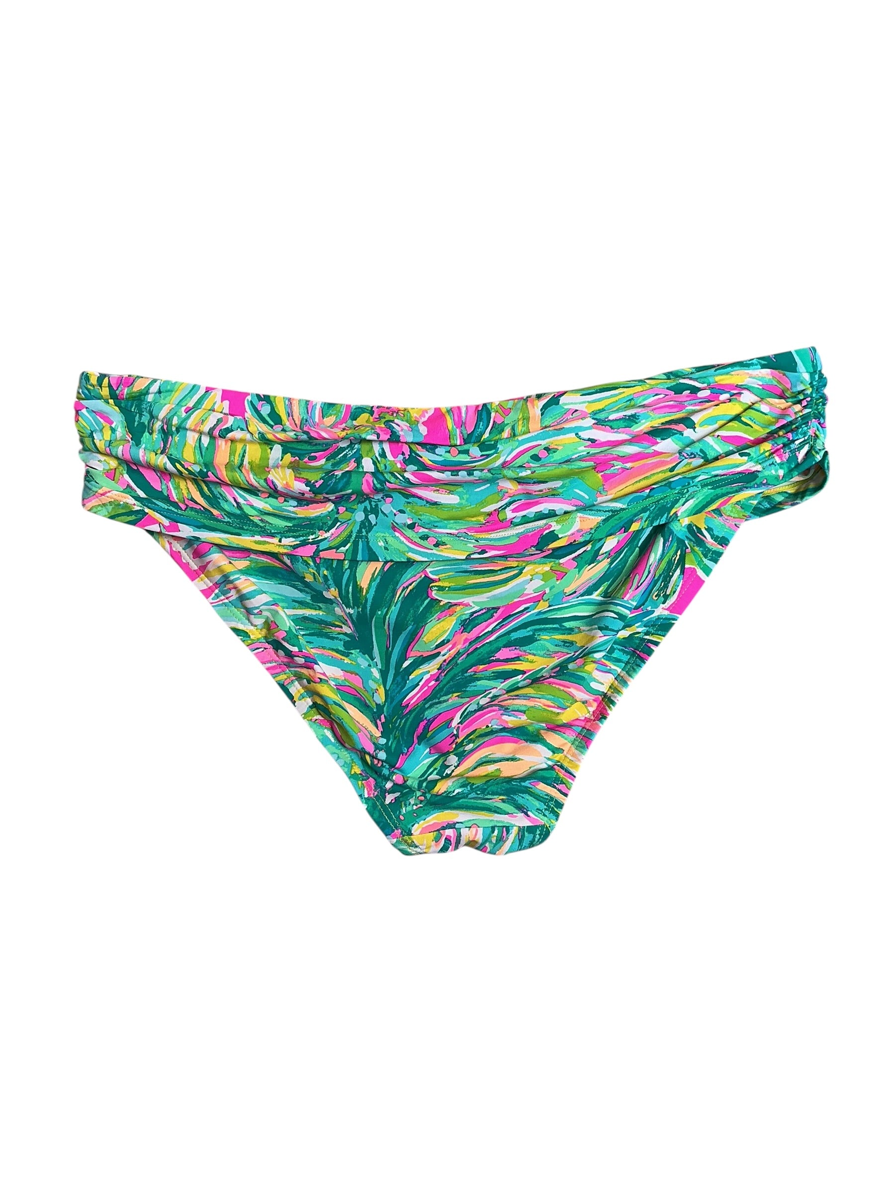 Lilly Pulitzer Lagoon Sarong Swimsuit Bikini Bottom - Multi - Size 10