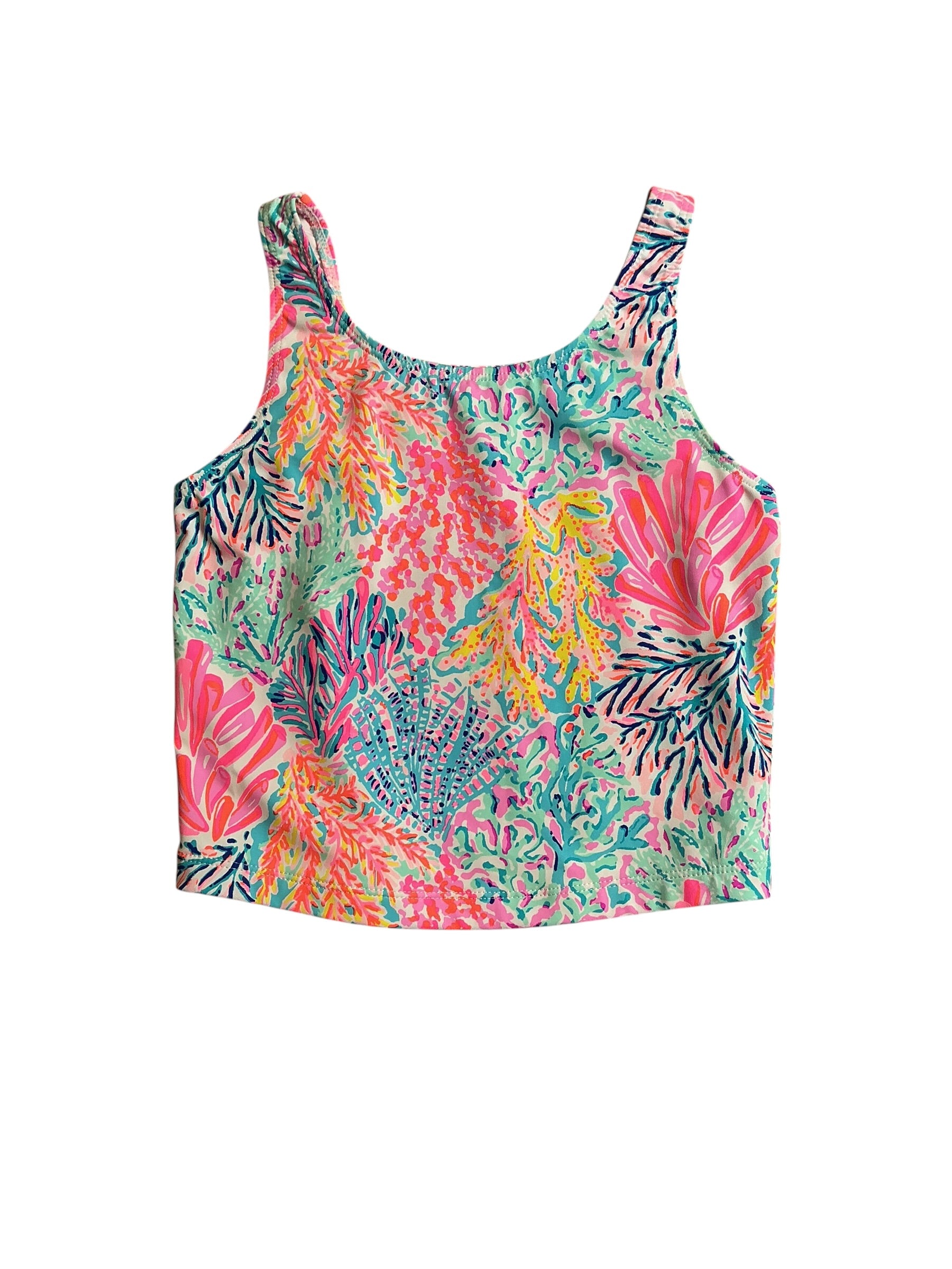 Lilly Pulitzer Tankini Top - Lovers Coral - Size Kids 8