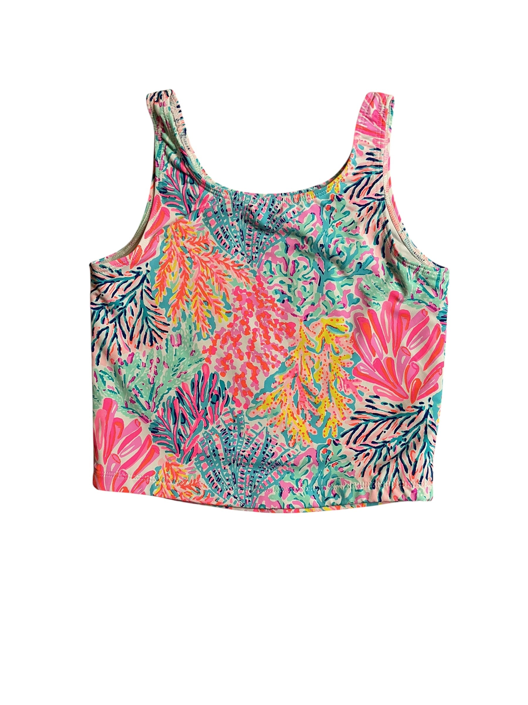 Lilly Pulitzer Tankini Top - Lovers Coral - Size Kids 8