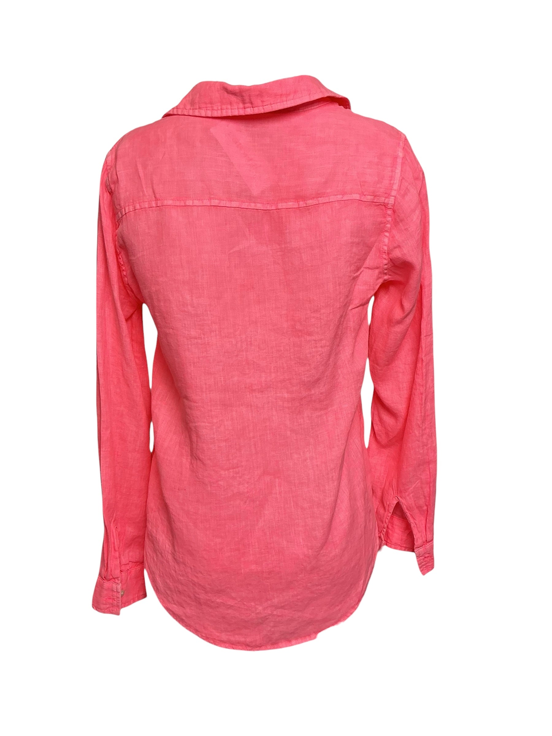 Lilly Pulitzer Sea View Button Down Shirt - Sunrise Coral - Size XS