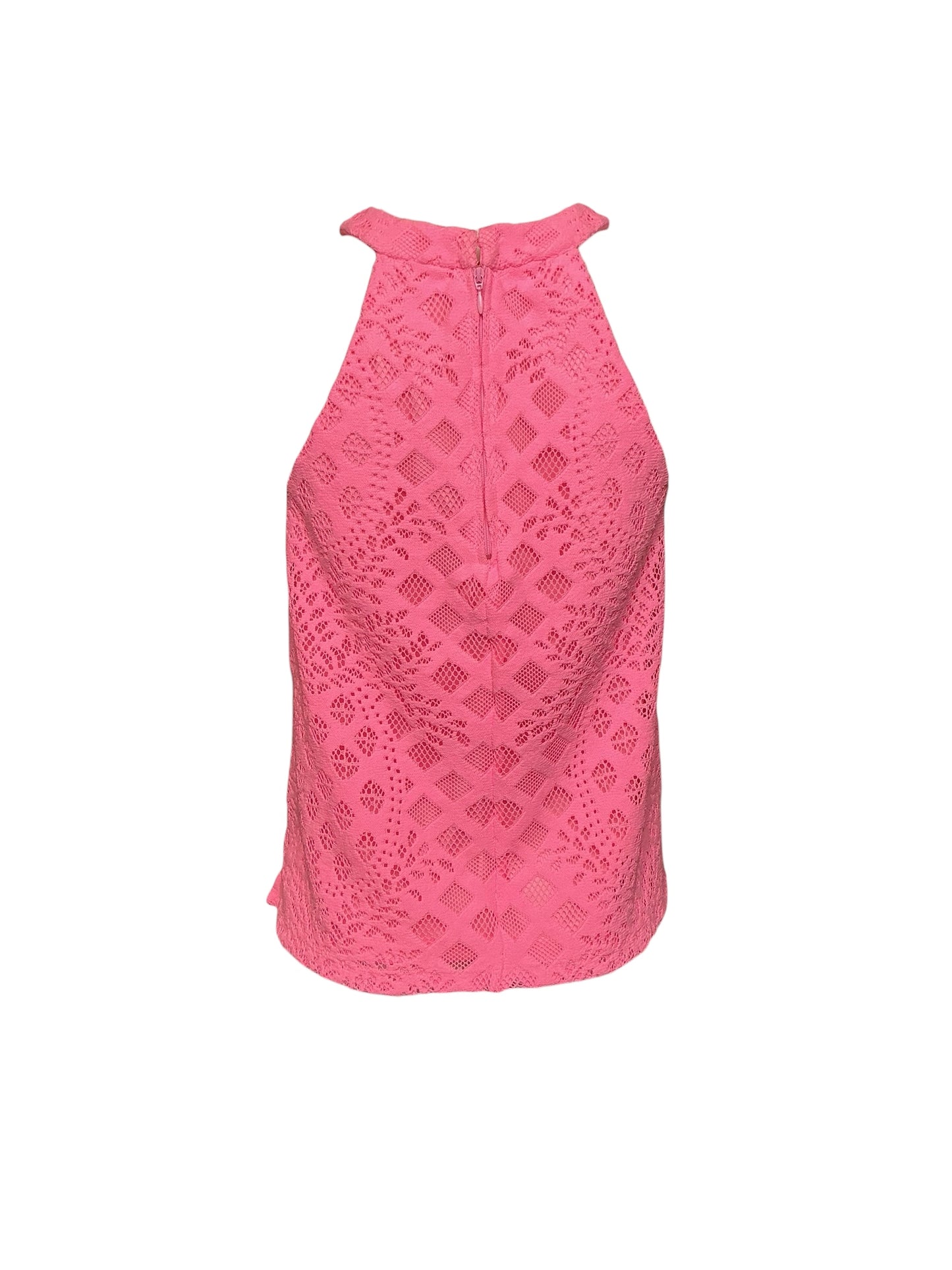Lilly Pulitzer Rayanne Top - Pelican Pink Pineapple Geo Lace - Size S