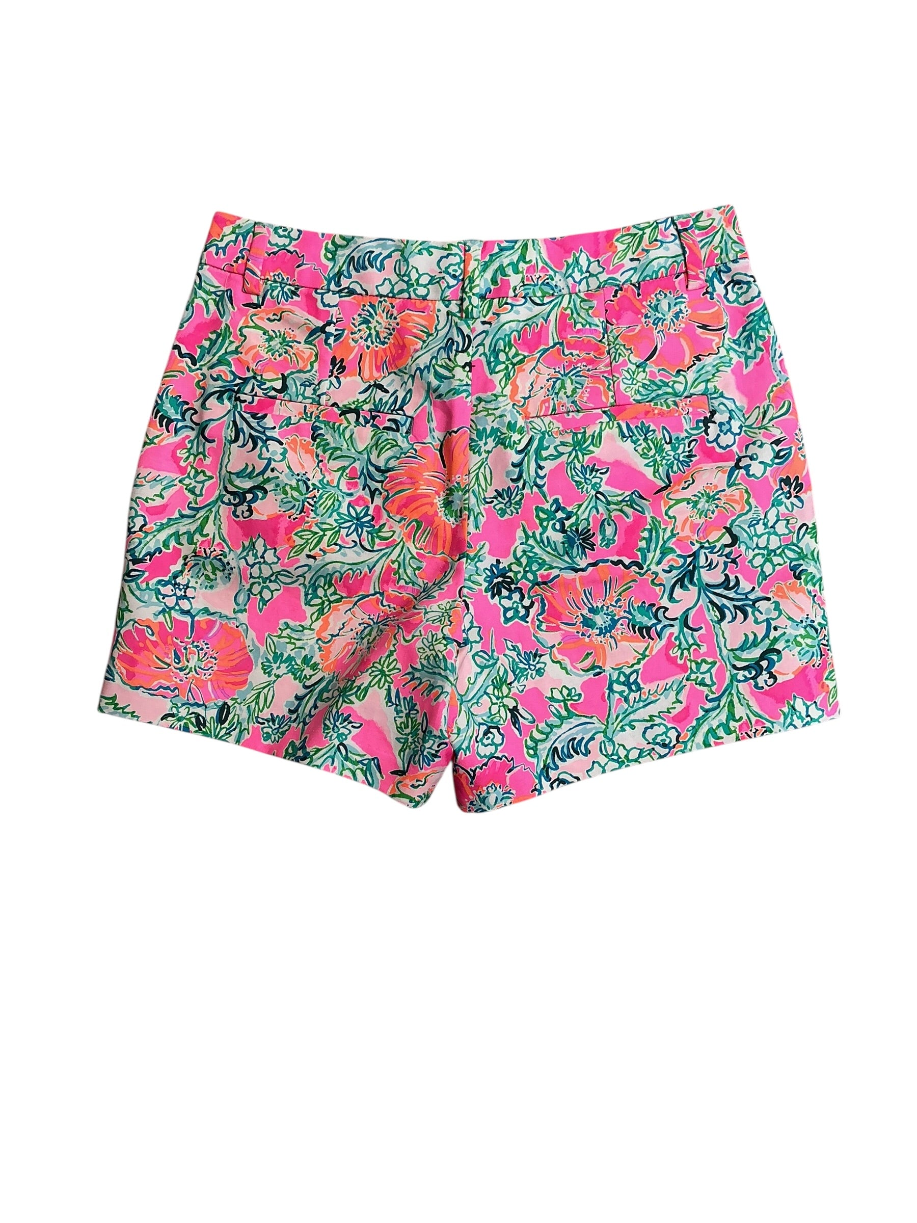 Lilly Pulitzer NWT Gretchen High Rise Short - Soleil Pink Perfect Poppy - Size 2